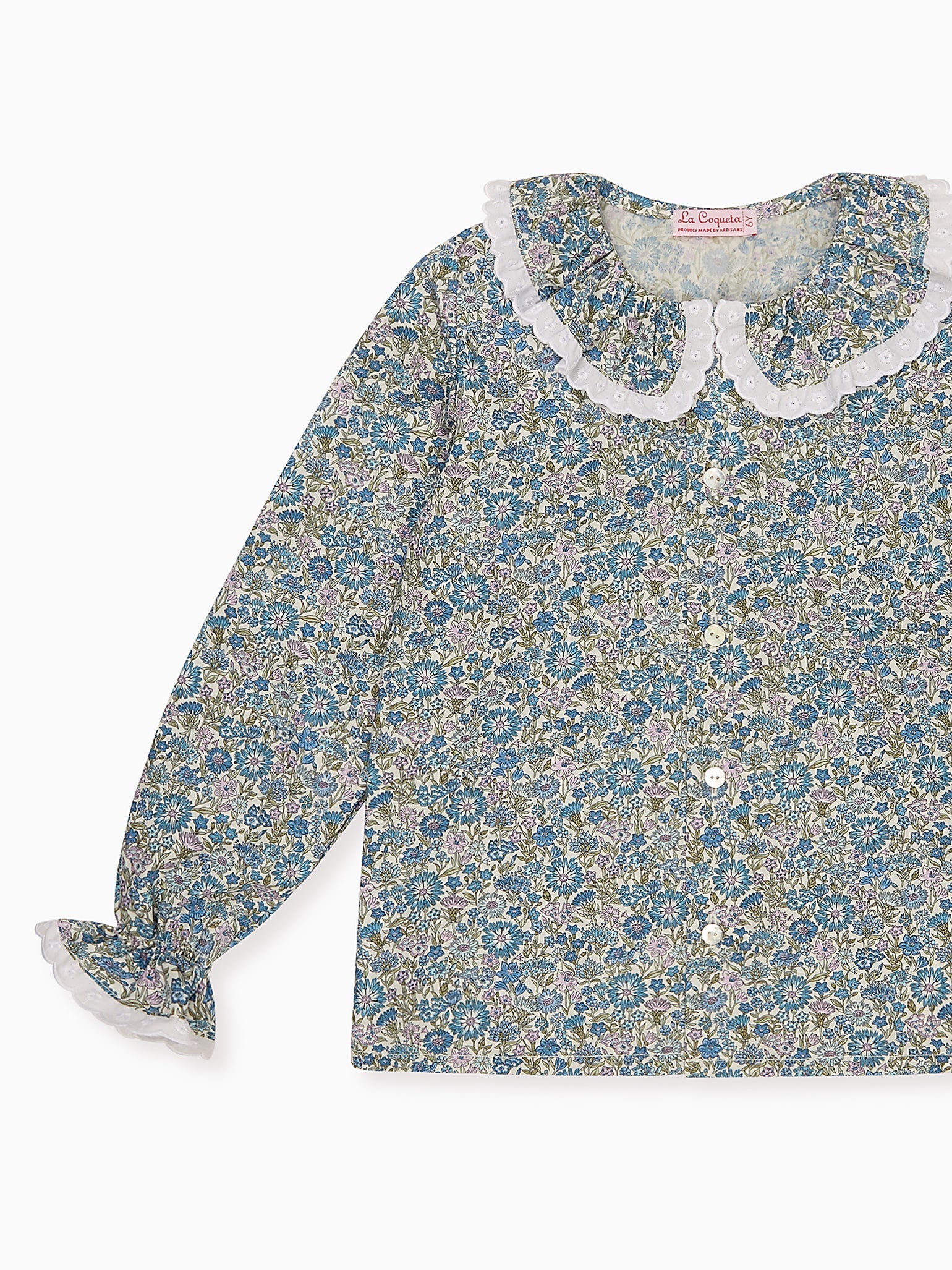Blue Floral Anita Liberty Girl Shirt