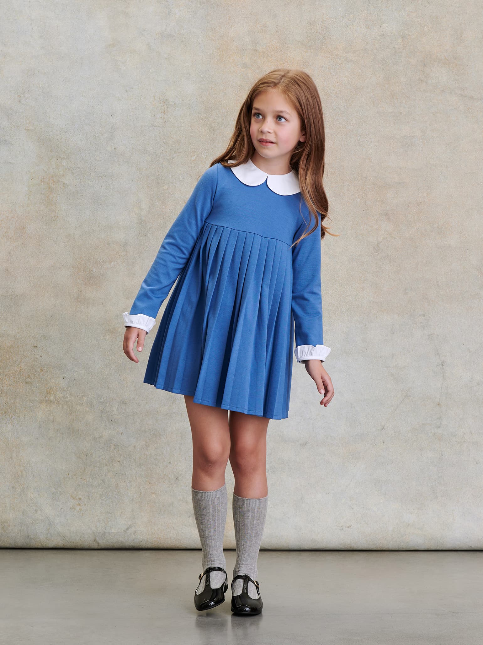 Blue Anna Girl Empire Dress