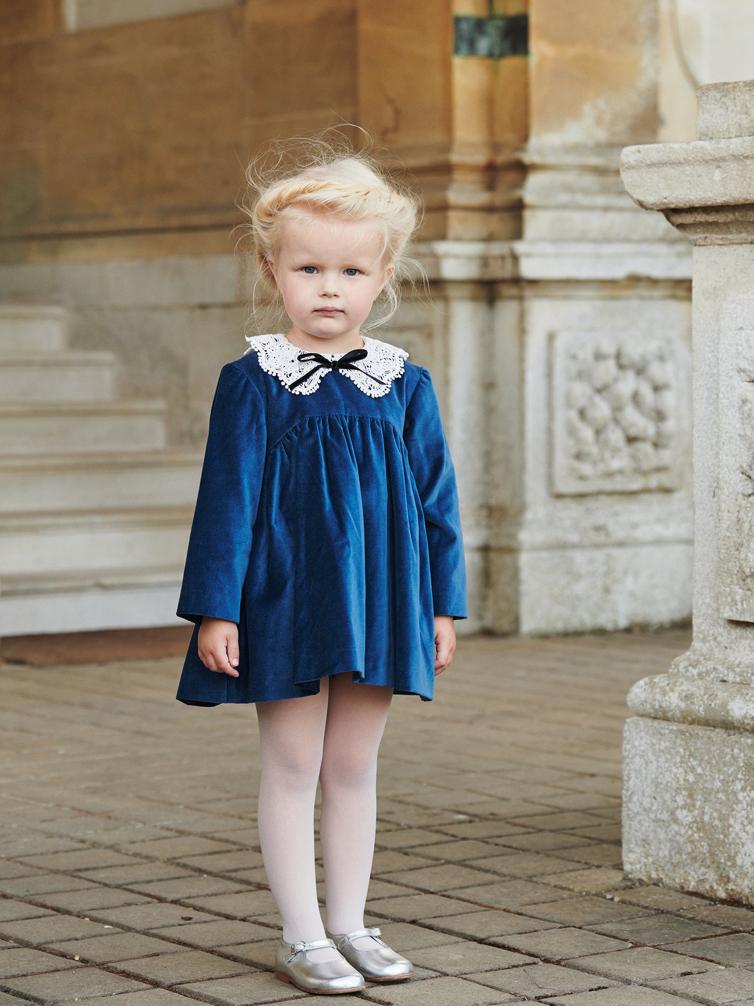 Baby girl blue frock best sale