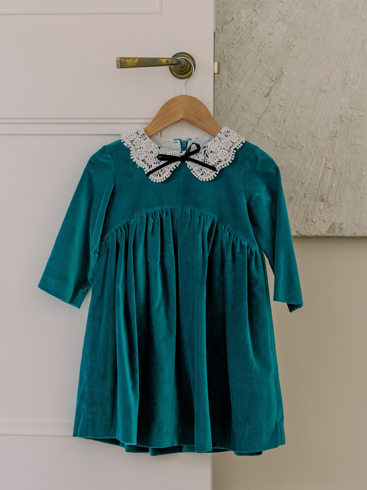 Emerald Antonella Velvet Girl Dress