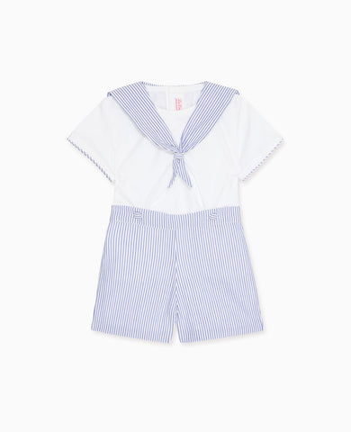 Dark Blue Stripe Antonio Baby Boy Set