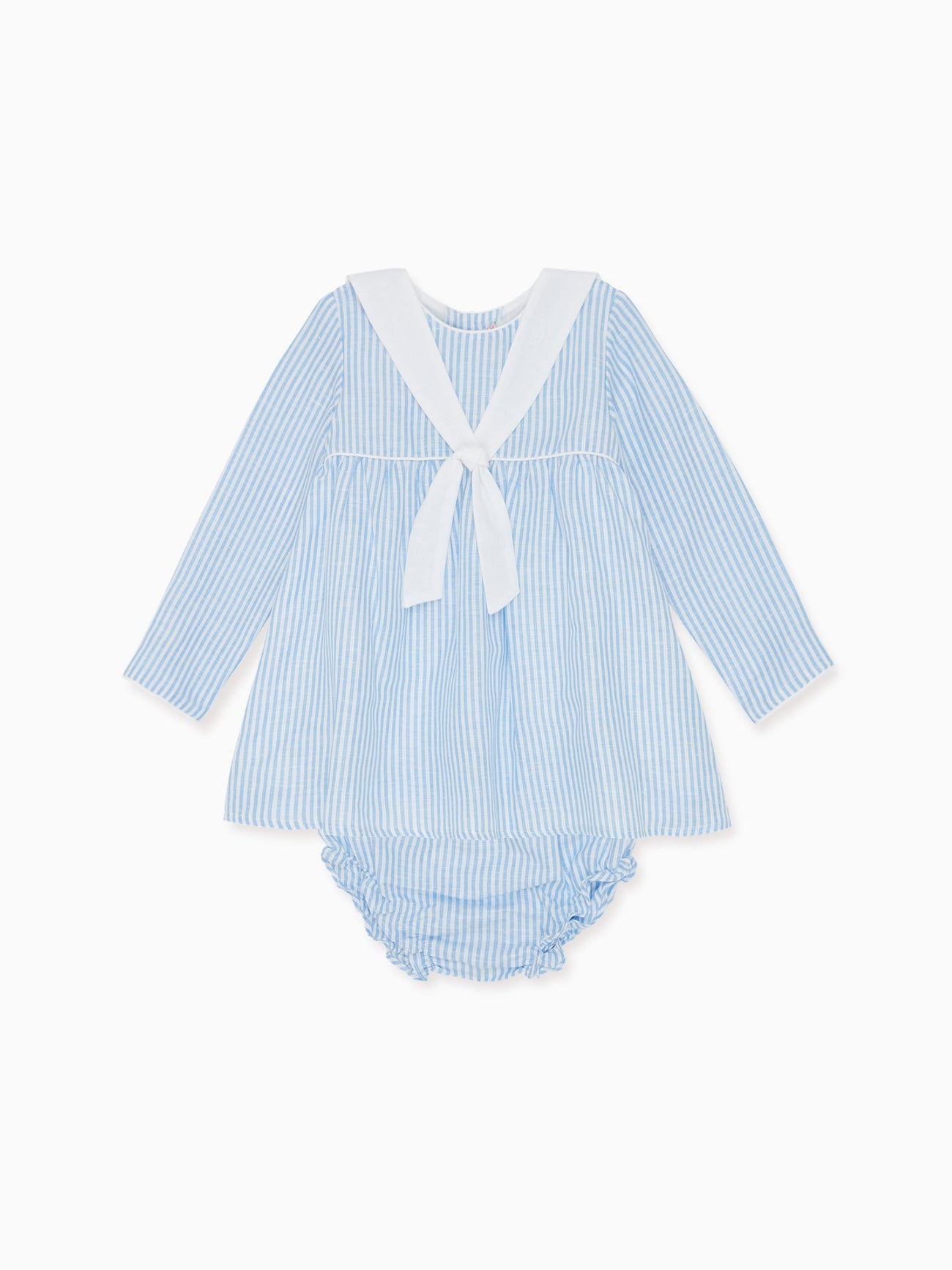 Blue Stripe Aranda Baby Girl Set