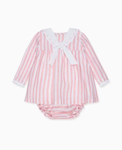 Pink Stripe Aranda Baby Girl Set