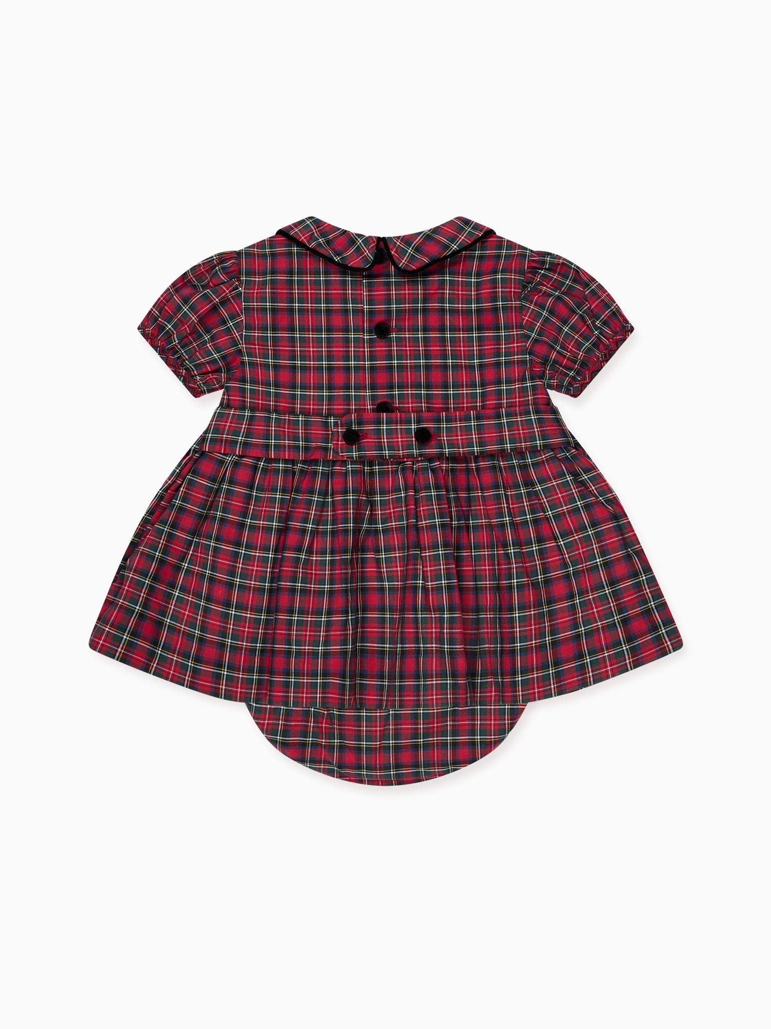 Red Tartan Arcadia Baby Girl Hand-Smocked Set