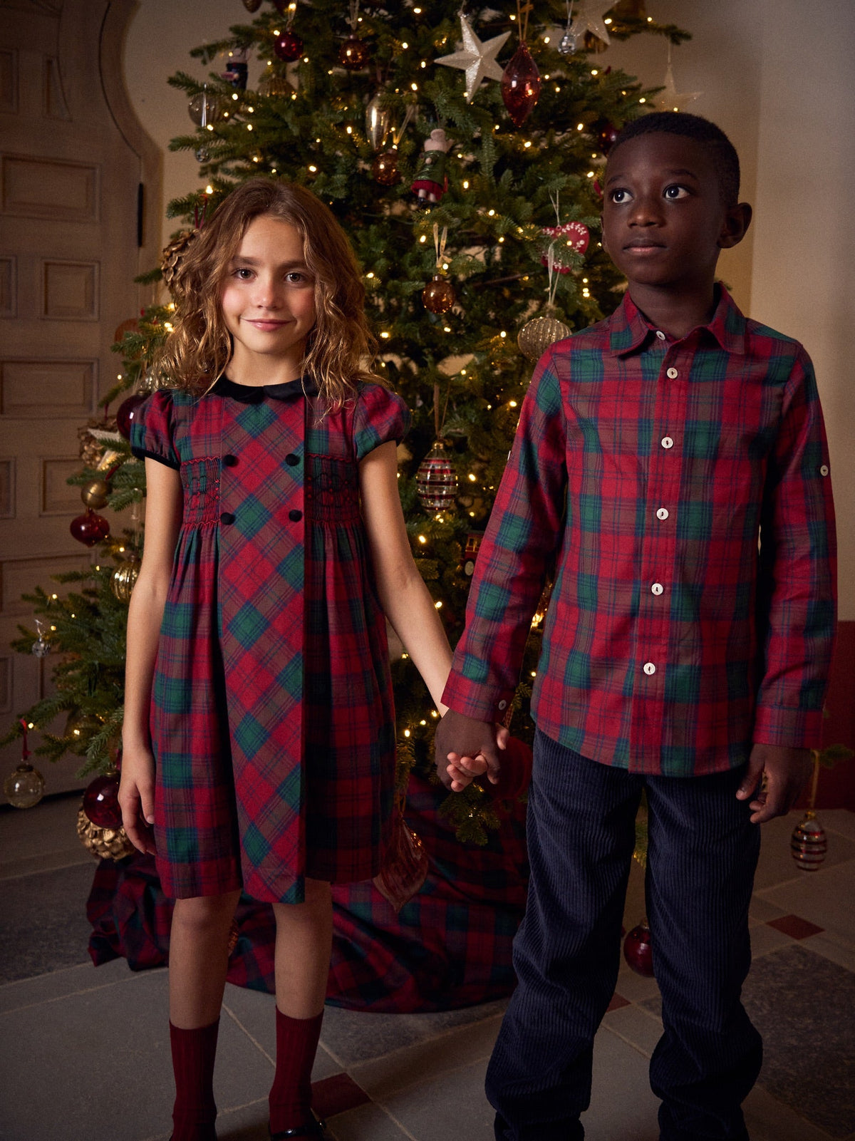Green Tartan Nico Long Sleeve Boy Shirt