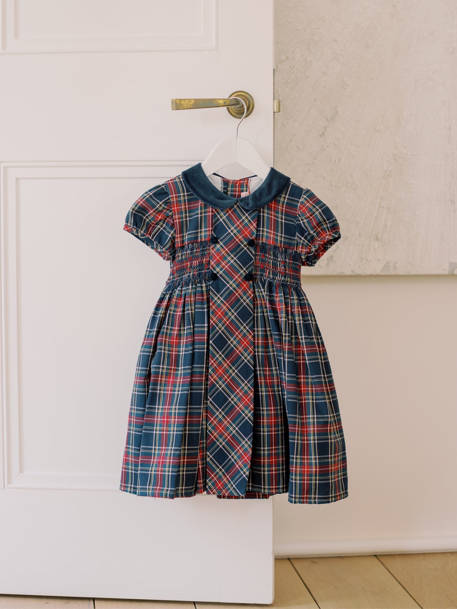 A Classic Taffeta Red Plaid 2024 Holiday Christmas Dress. Flower Girl Dress, Wedding and Holiday Dress. Hand made with Love and Care.