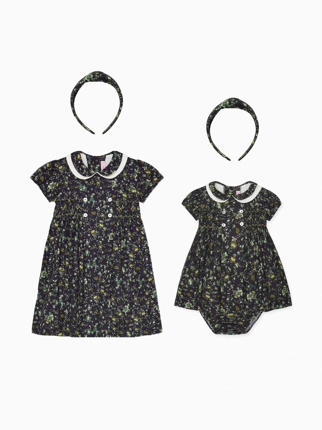 Arcadia Dress, Arcadia Baby Set & Headband Outfit Bundle La Coqueta Kids