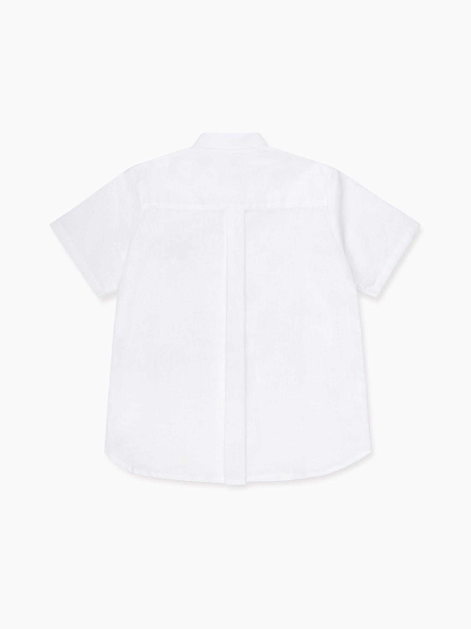 White Arcos Linen Mix Boy Shirt