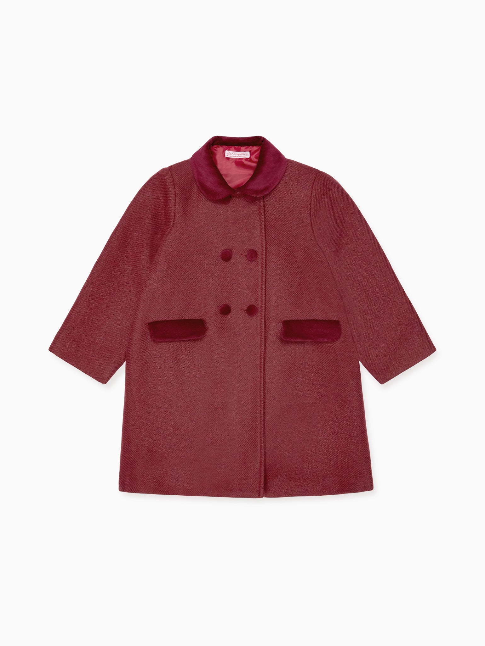 Burgundy Arrieta Girl Coat