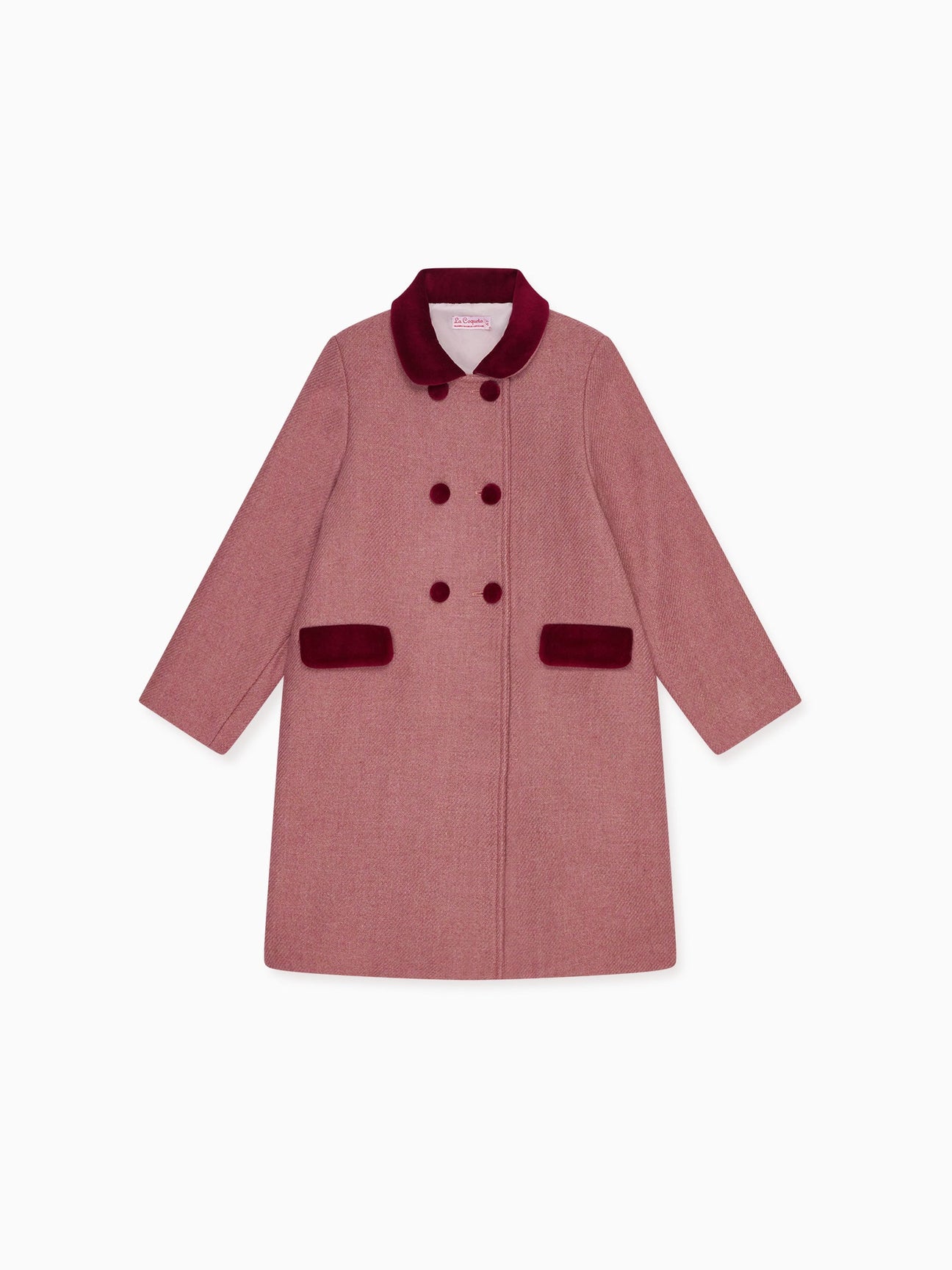 La Coqueta Kids - Dusty Pink Arrieta Girl Coat - 7Y