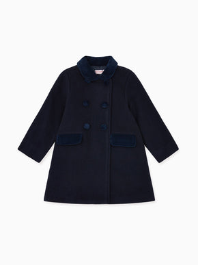 Navy Arrieta Girl Coat