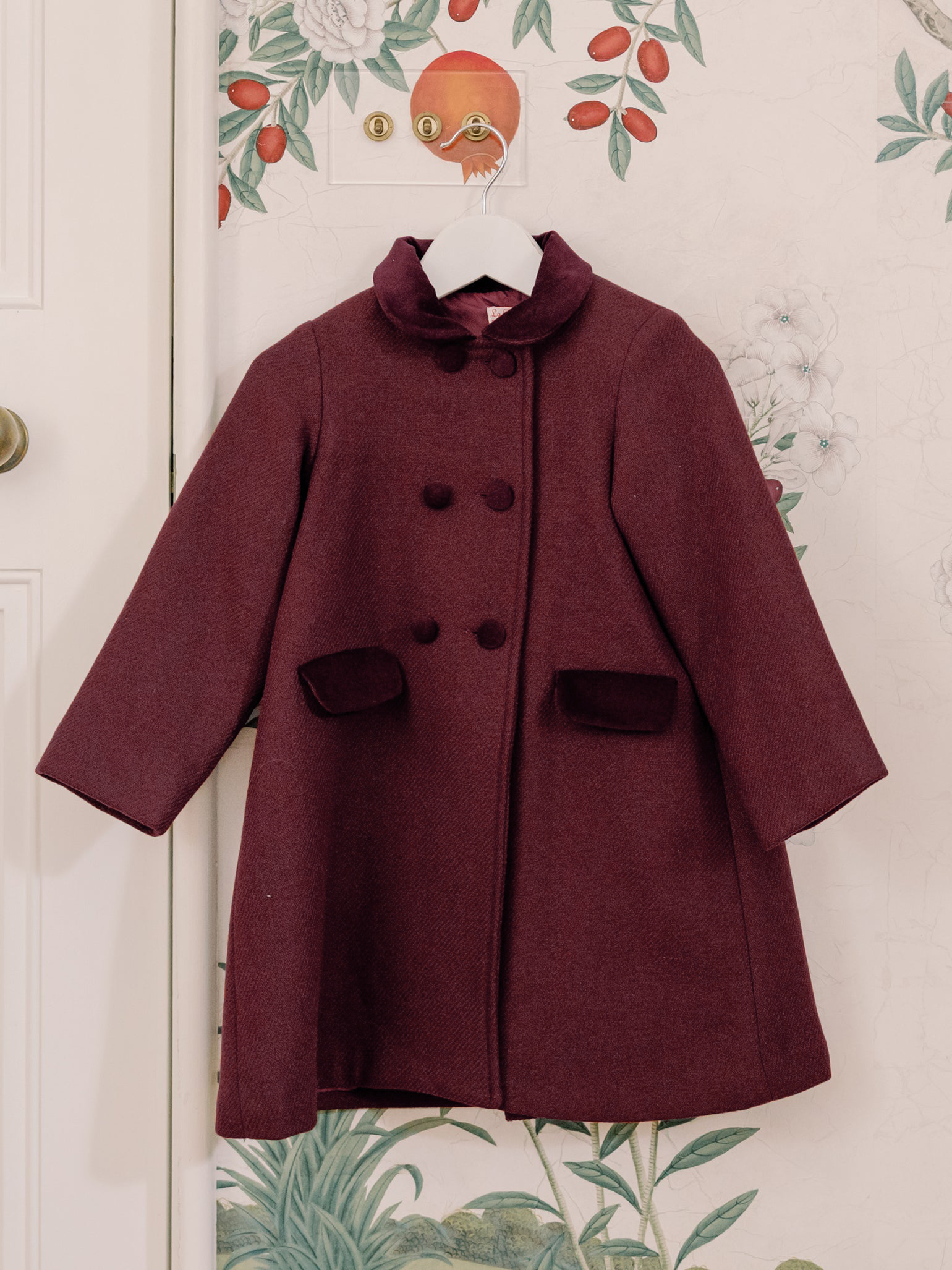 Burgundy Arrieta Girl Coat