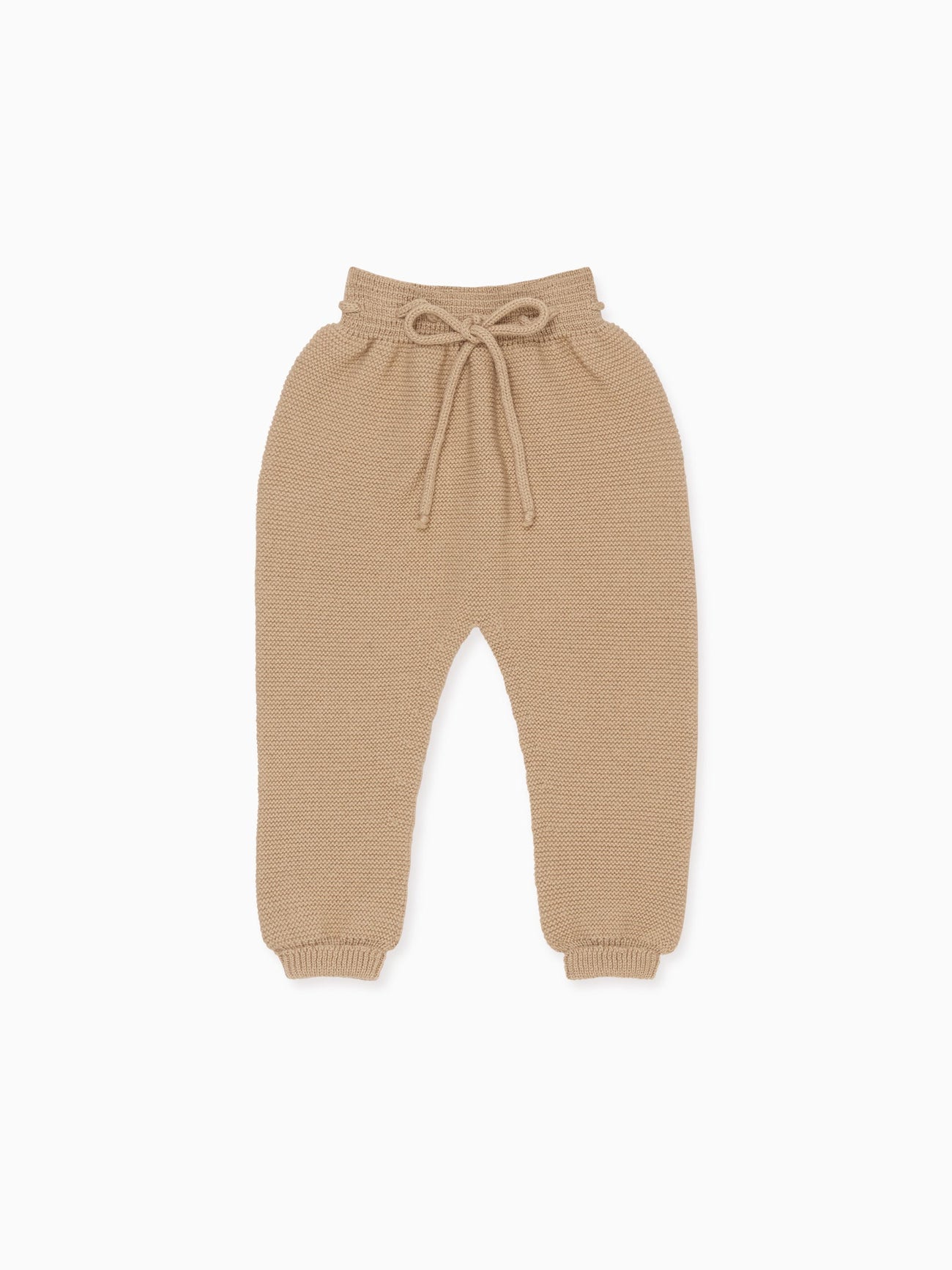 Camel Augusto Merino Baby Knitted Trousers
