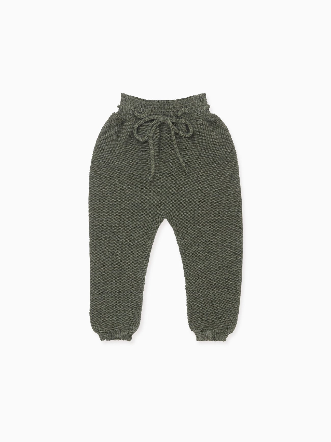 Olive Green Augusto Merino Baby Knitted Pants