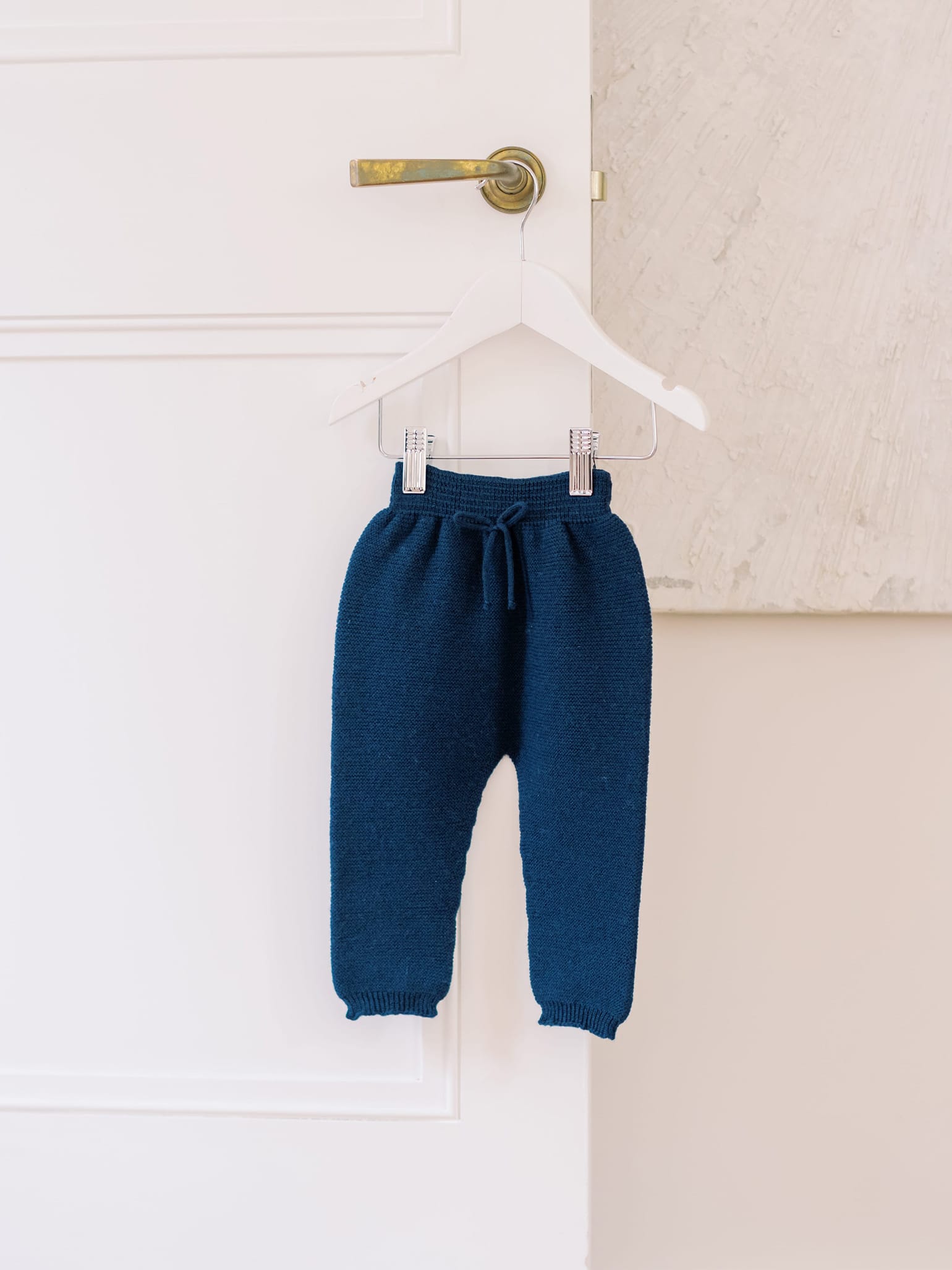 Navy Augusto Merino Baby Pants