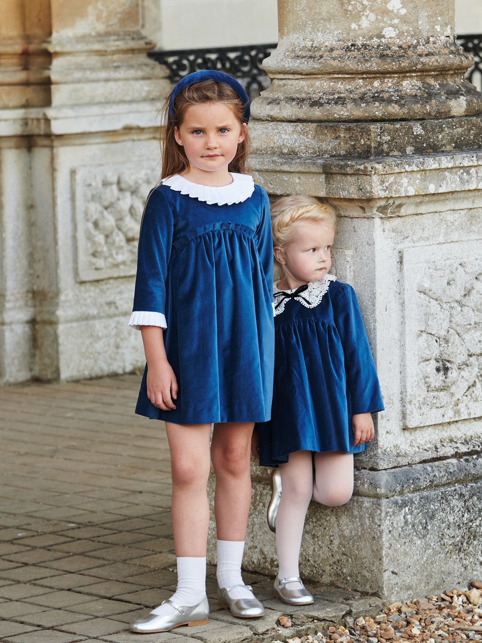 Navy blue dresses for little girls hotsell