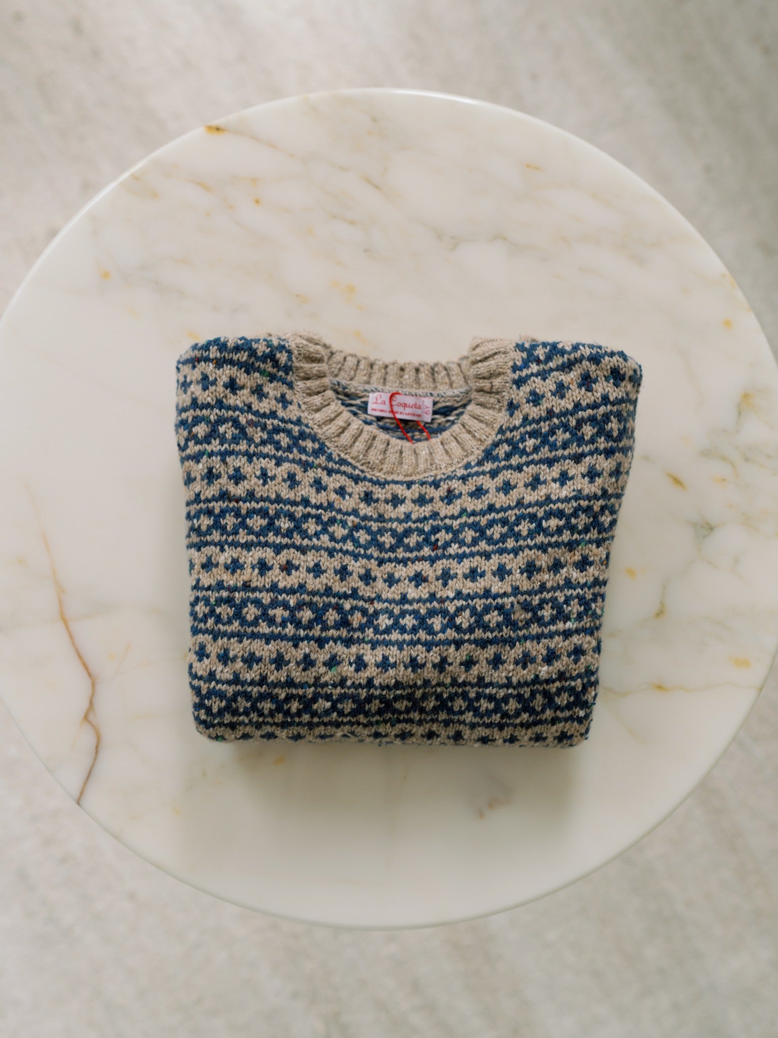 Oatmeal Austen Merino Fair Isle Kids Jumper