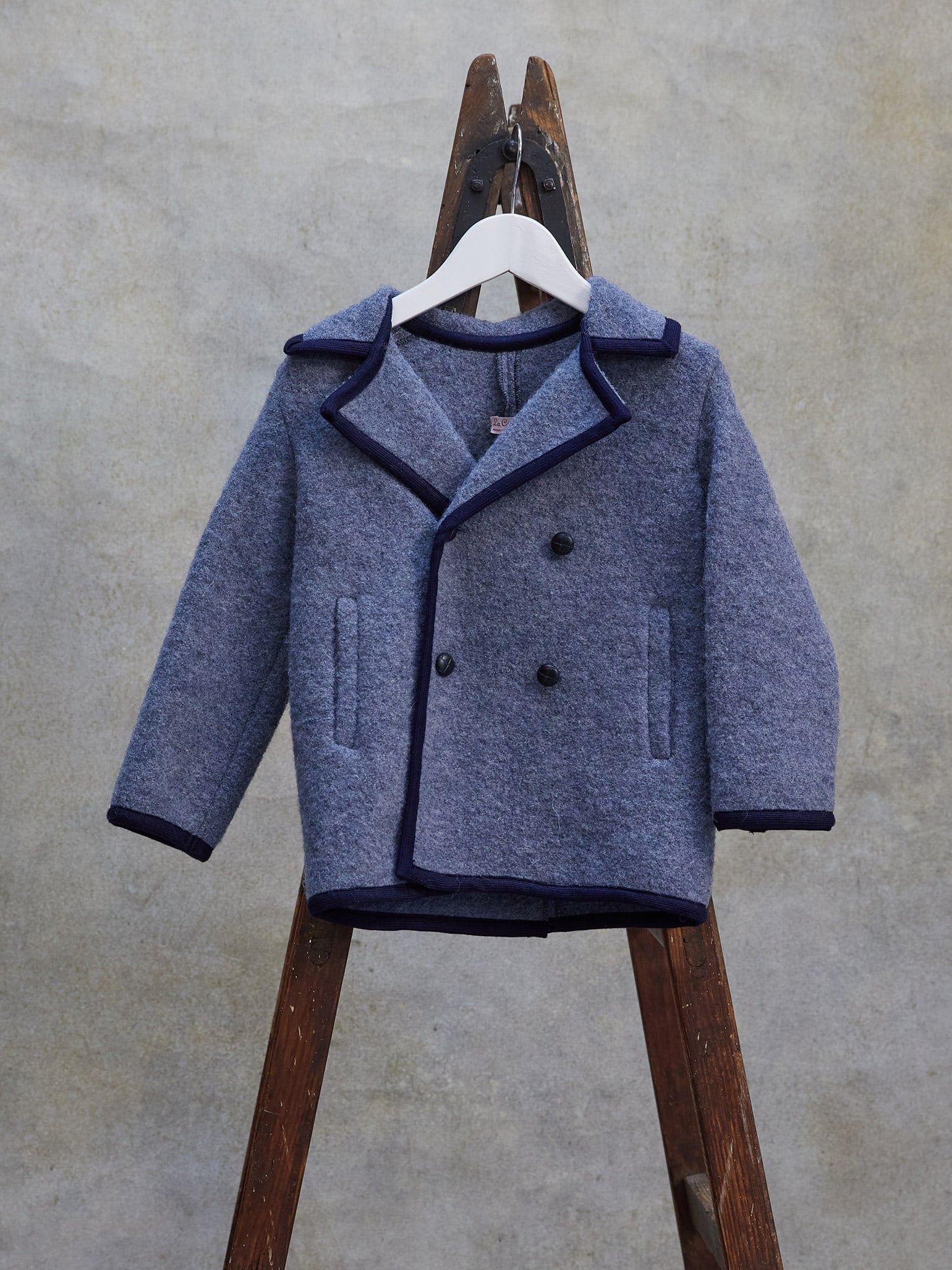 Blue Austria Boy Wool Jacket