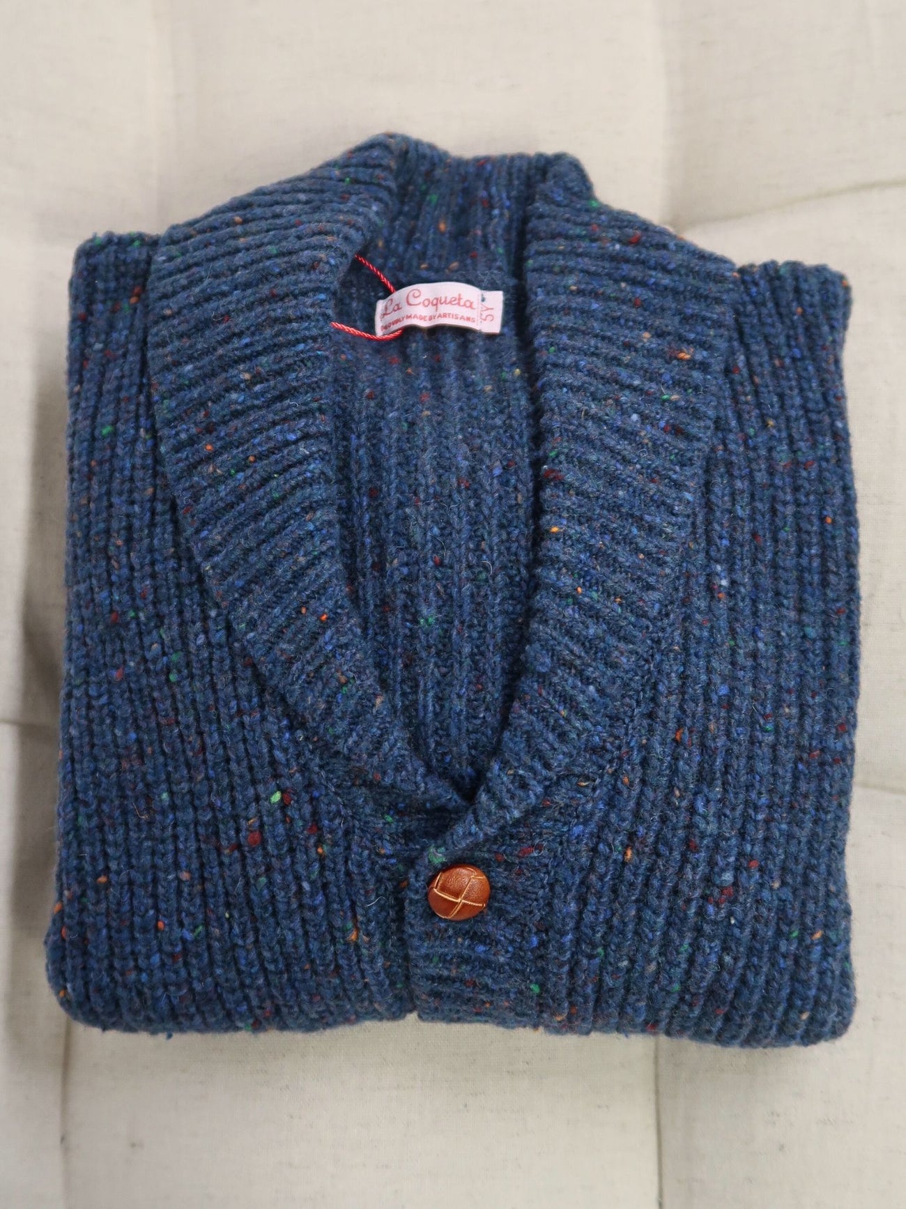 Dark Blue Axel Merino Boy Cardigan