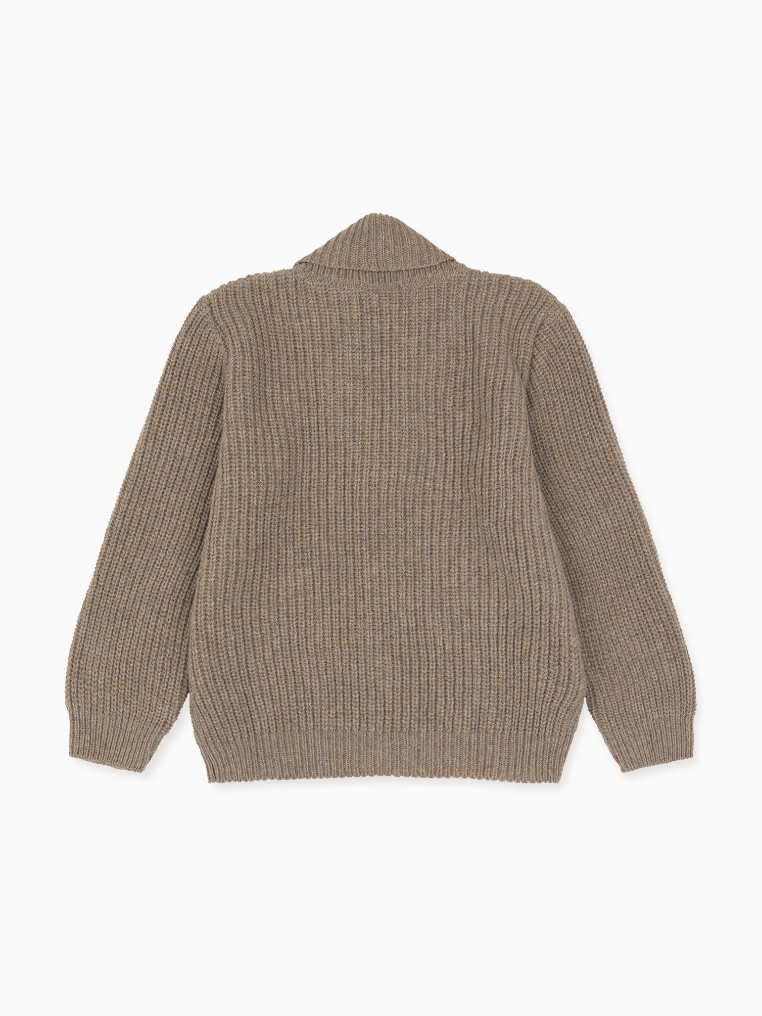 Taupe Axel Merino Boy Cardigan