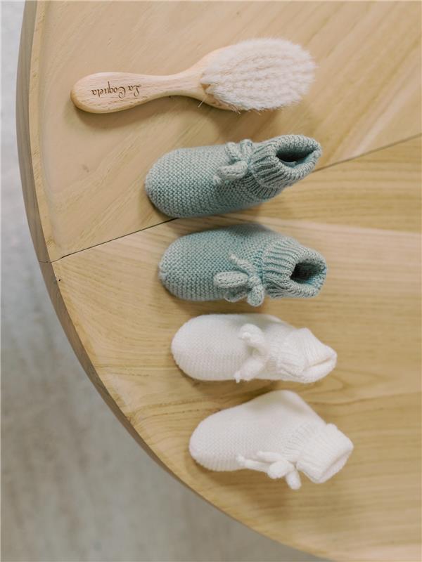 Sage Rimevera Merino Baby Booties