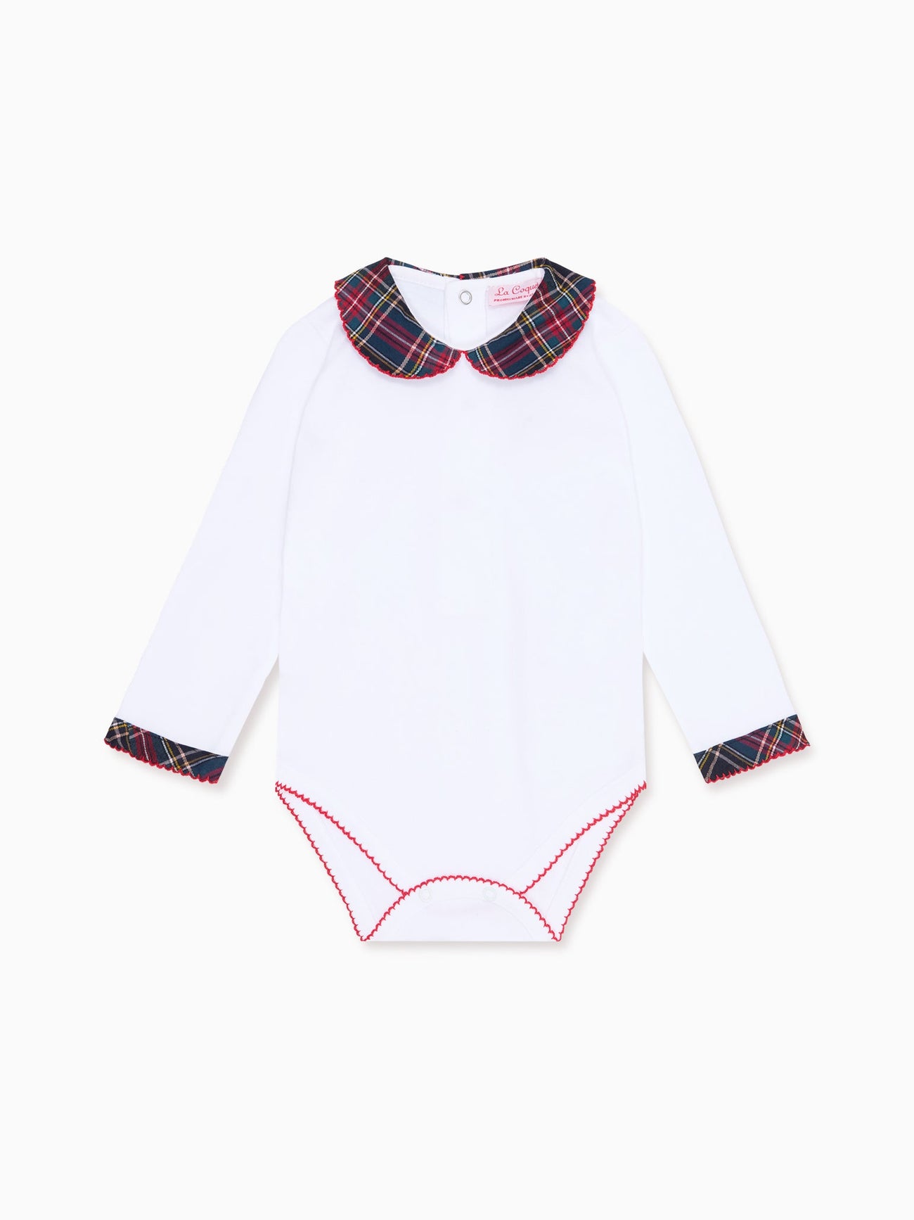 Navy Tartan Bastia Baby Bodysuit