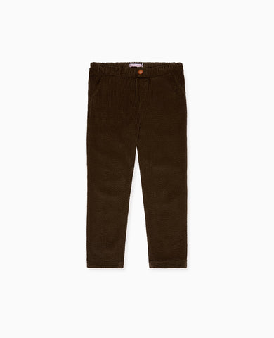 Chocolate Brown Benito Corduroy Boy Trousers