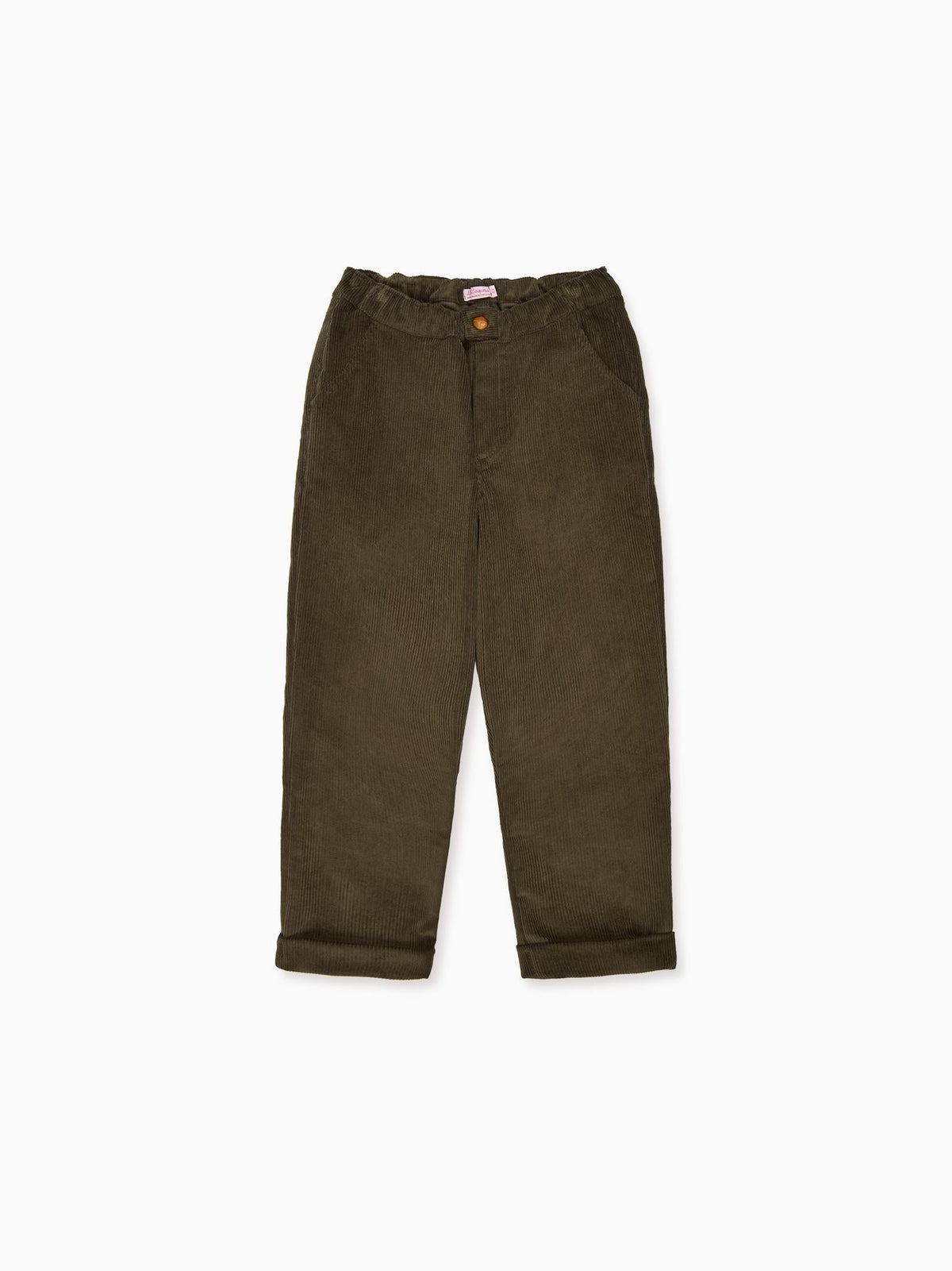 Olive Benito Corduroy Boy Trousers