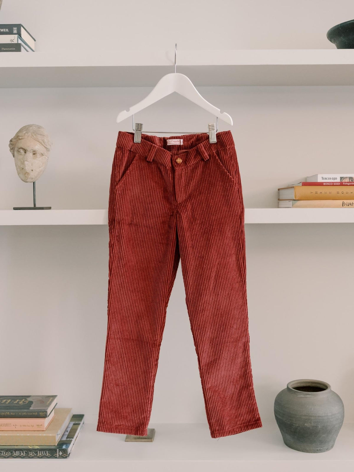 Burgundy Benito Corduroy Boy Trousers