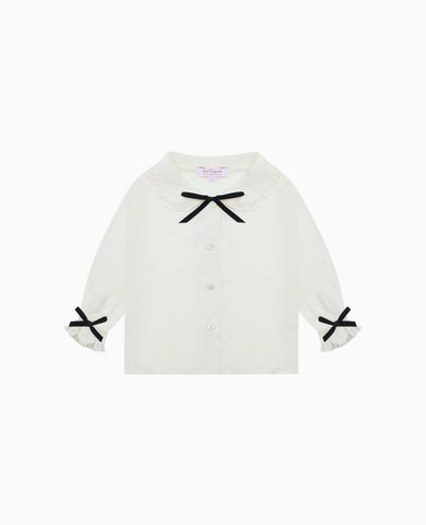 Ivory Betty Long Sleeve Baby Girl Shirt