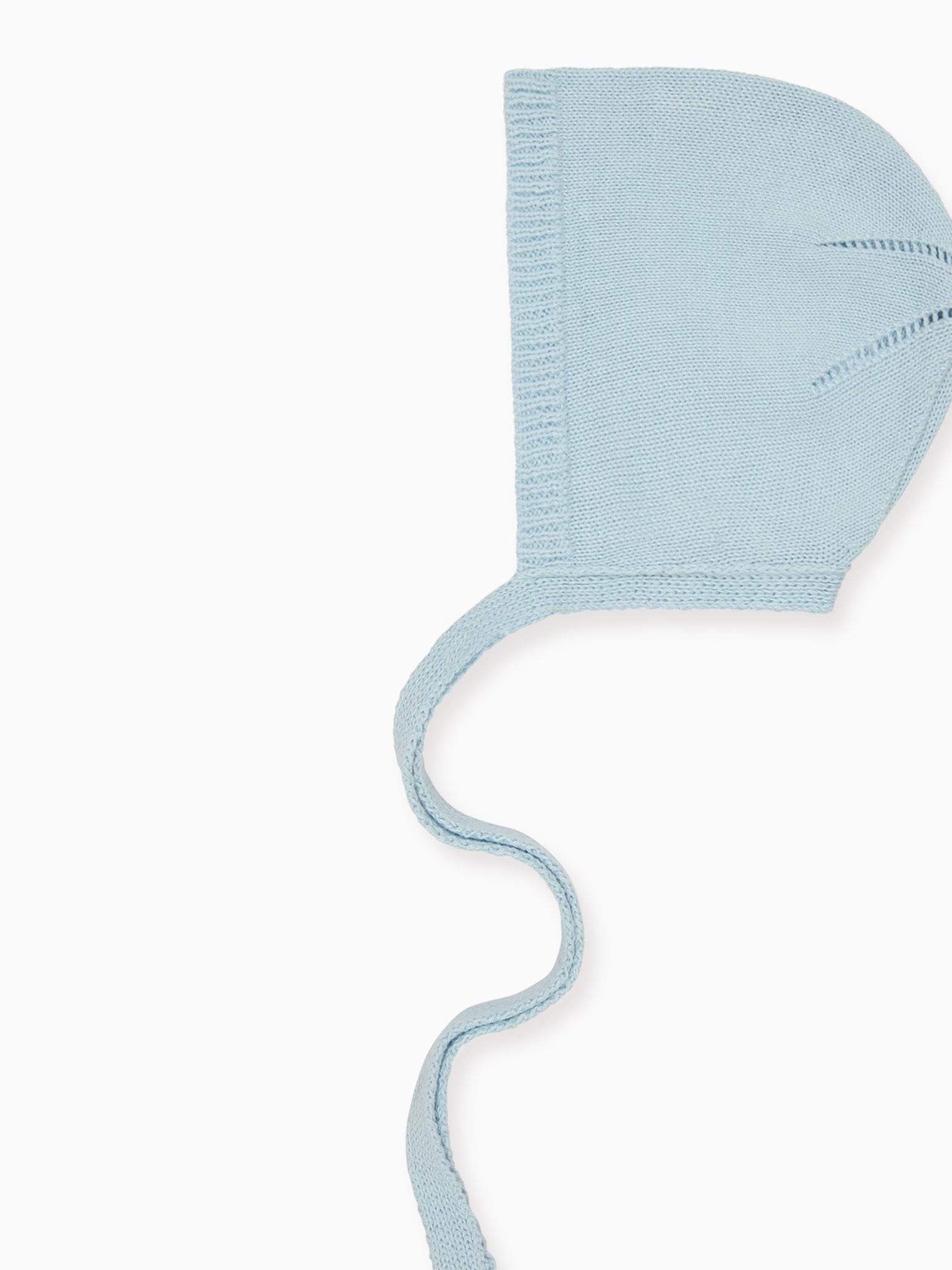 Light Blue Bigal Cotton Baby Knitted Bonnet