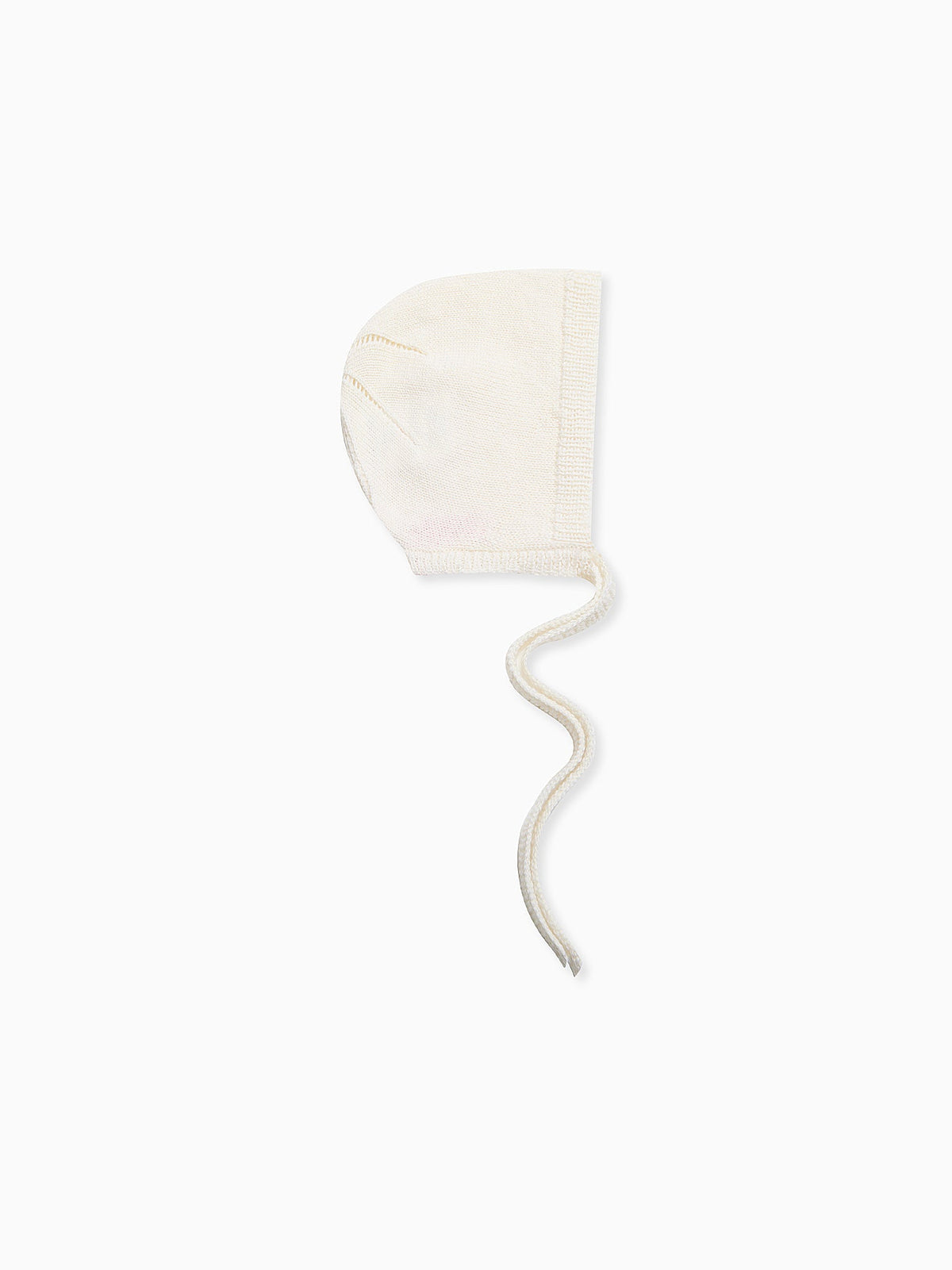 Ivory Bigal Merino Baby Knitted Bonnet