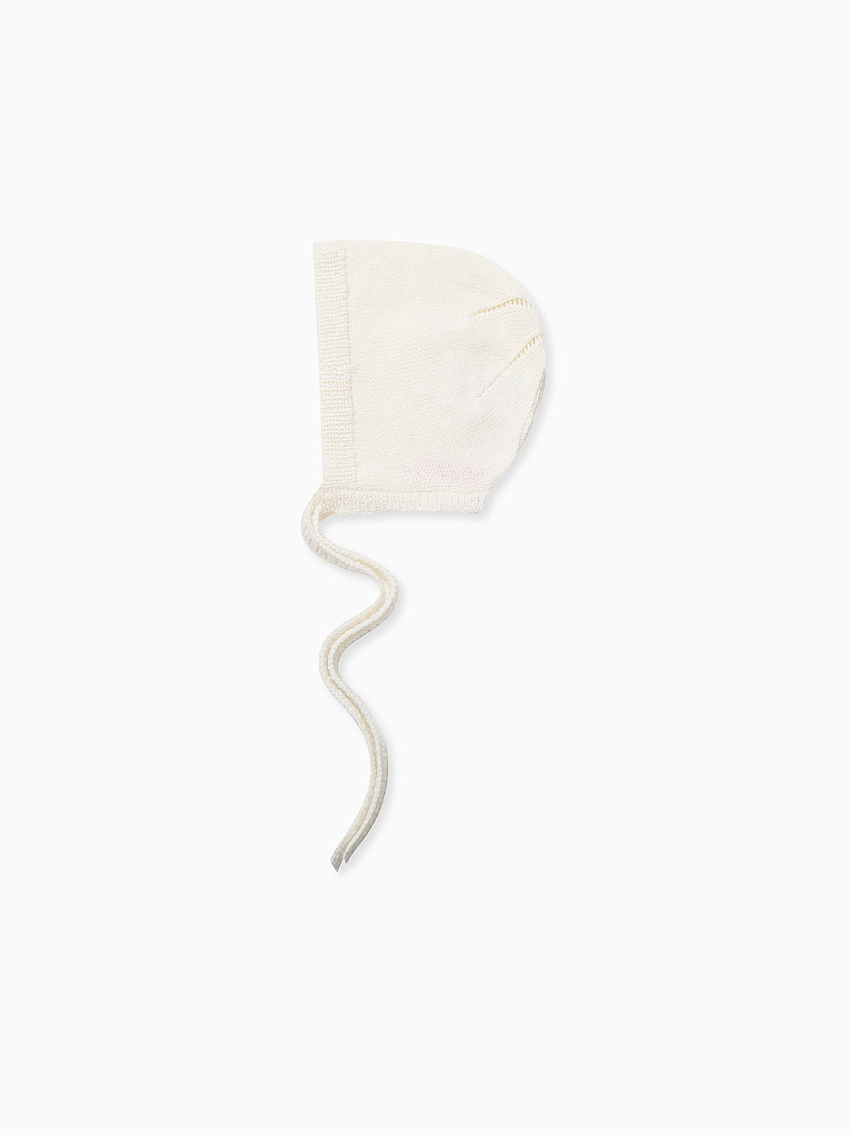 Ivory Bigal Merino Baby Knitted Bonnet