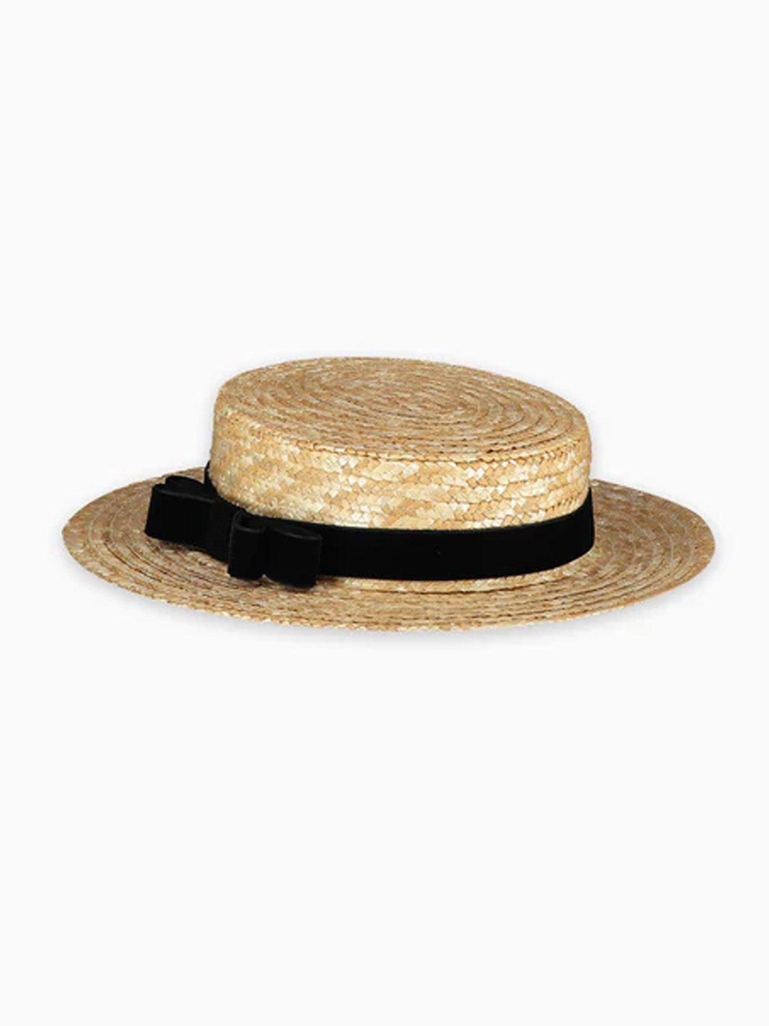 Black Rambla Straw Kids Hat