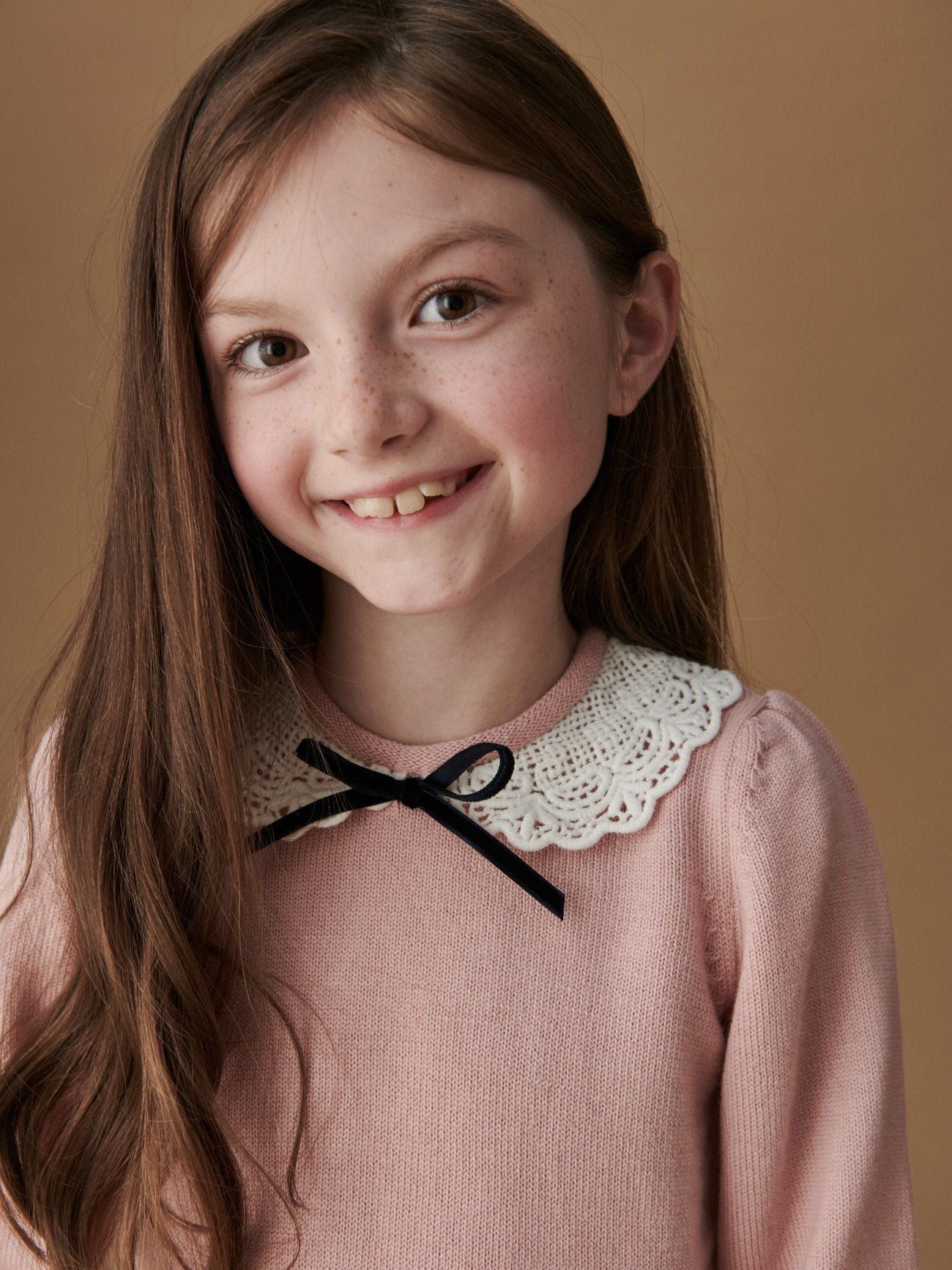 Dusty Pink Blanca Merino Girl Jumper