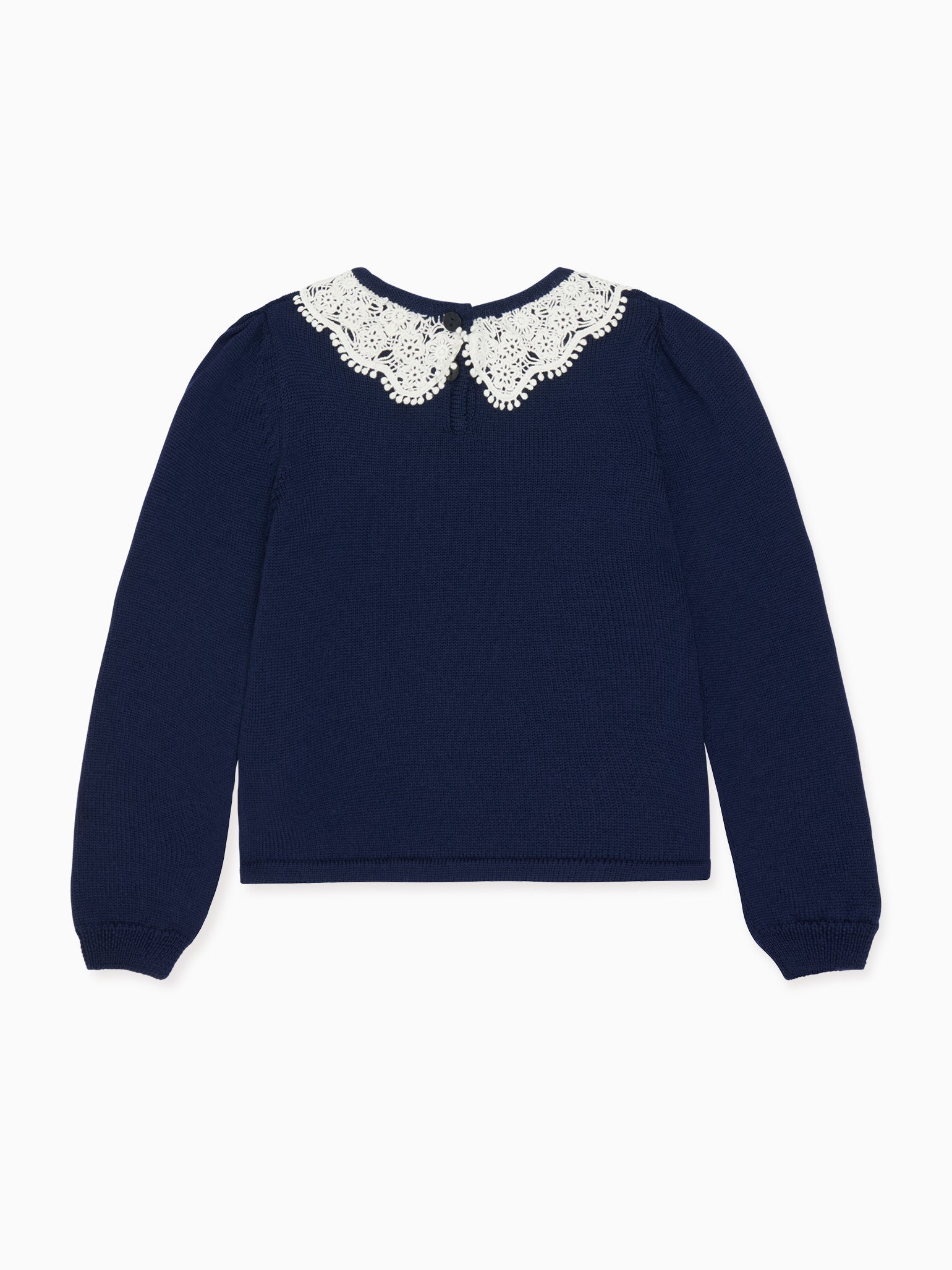 Navy Blanca Merino Girl Sweater