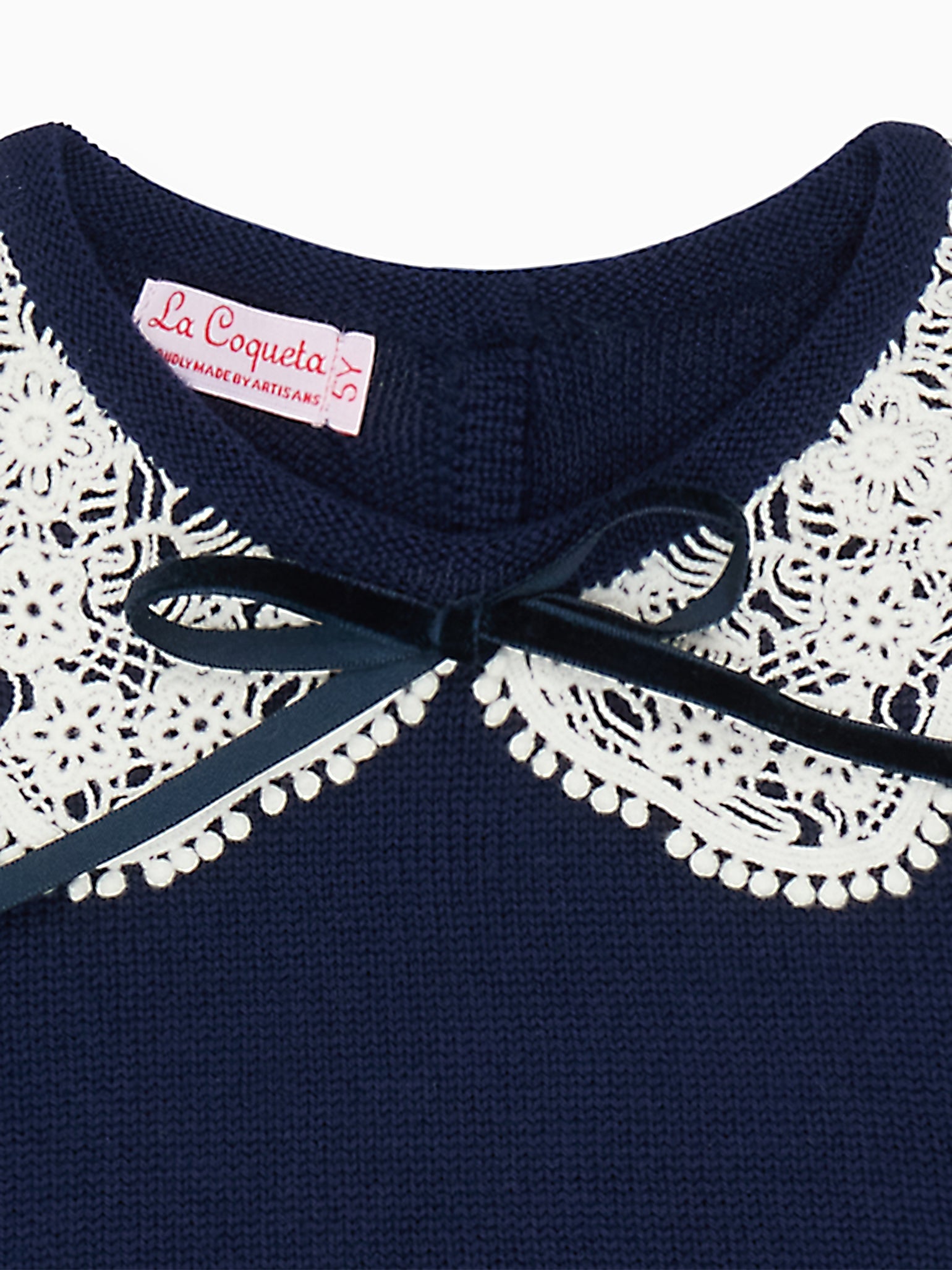 Navy Blanca Merino Girl Sweater