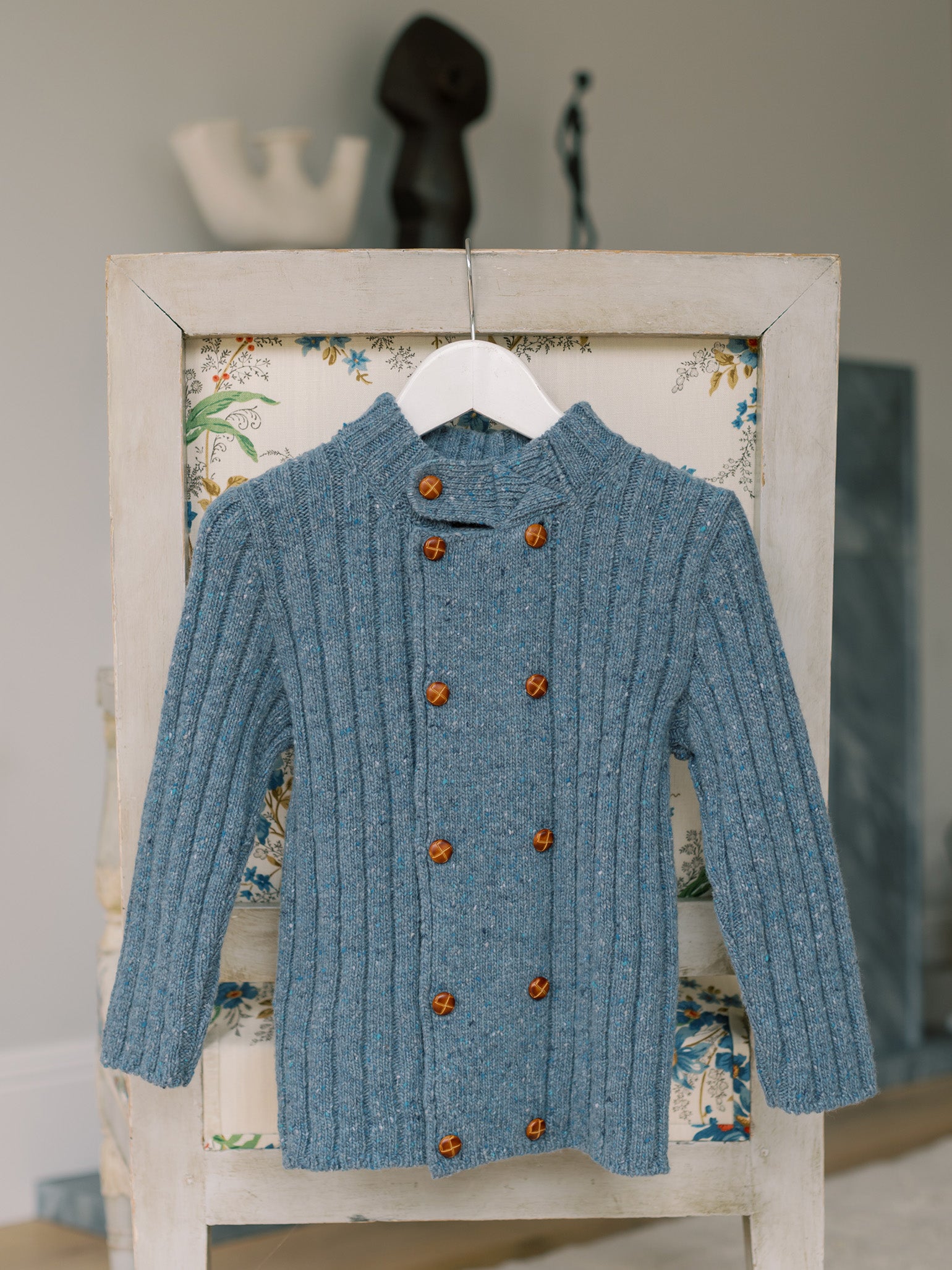 Blue Bolo Merino Boy Cardigan