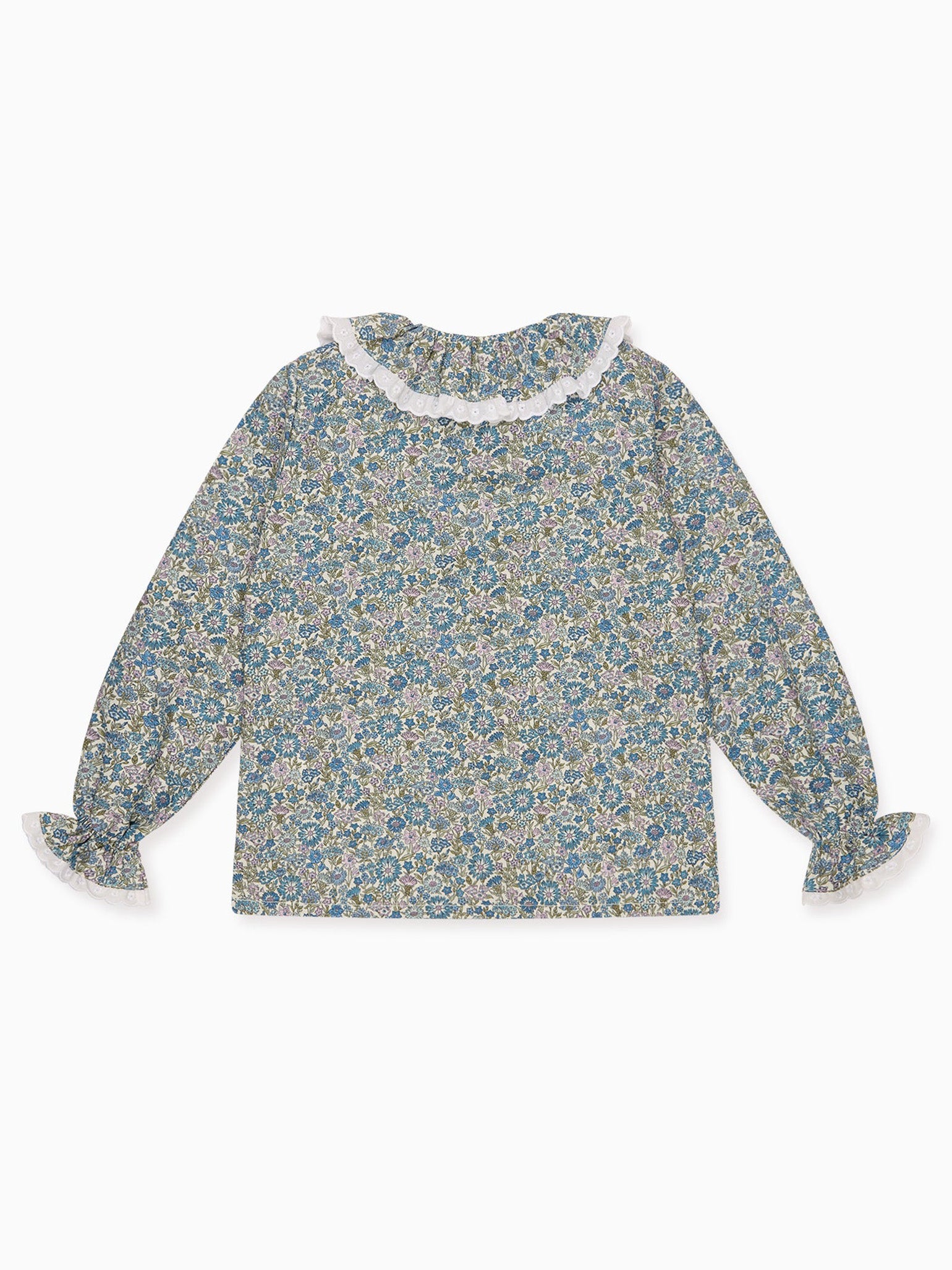 Blue Floral Anita Liberty Girl Shirt