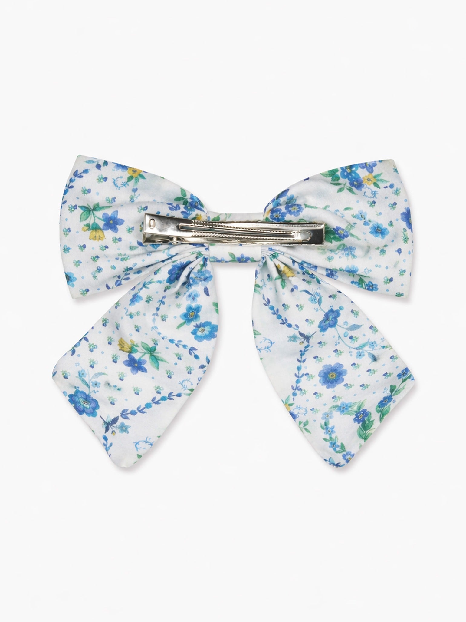 Nicky Hilton x La Coqueta Blue Bow Floral Brooke Large Bow Clip