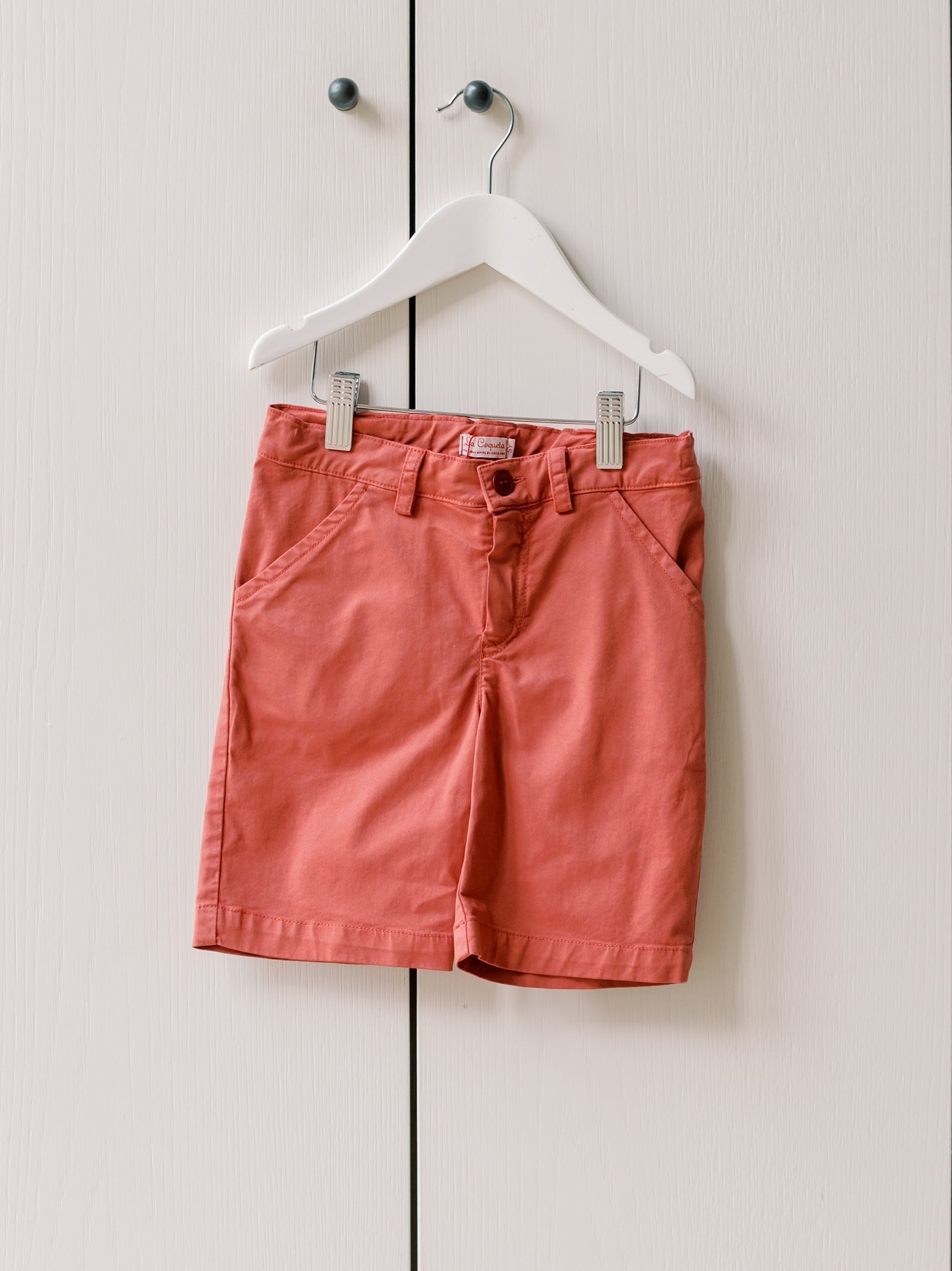 Red Bocusi Boy Chino Shorts