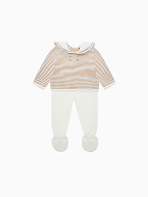 Ivory Borja Merino Baby Knitted Set