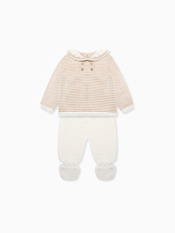 Ivory Borja Merino Baby Knitted Set