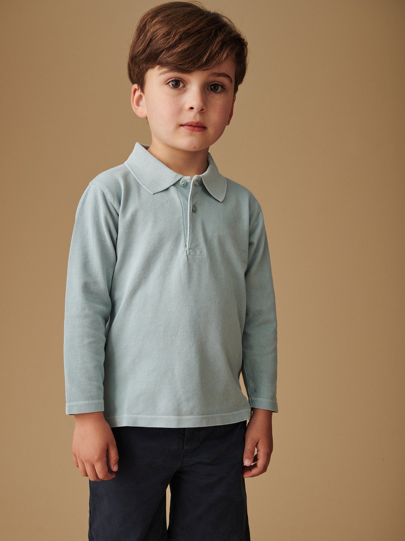 Sage Braulio Long Sleeve Boy Polo Shirt