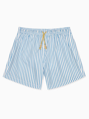 Blue Stripe Bravo Boy Swim Shorts