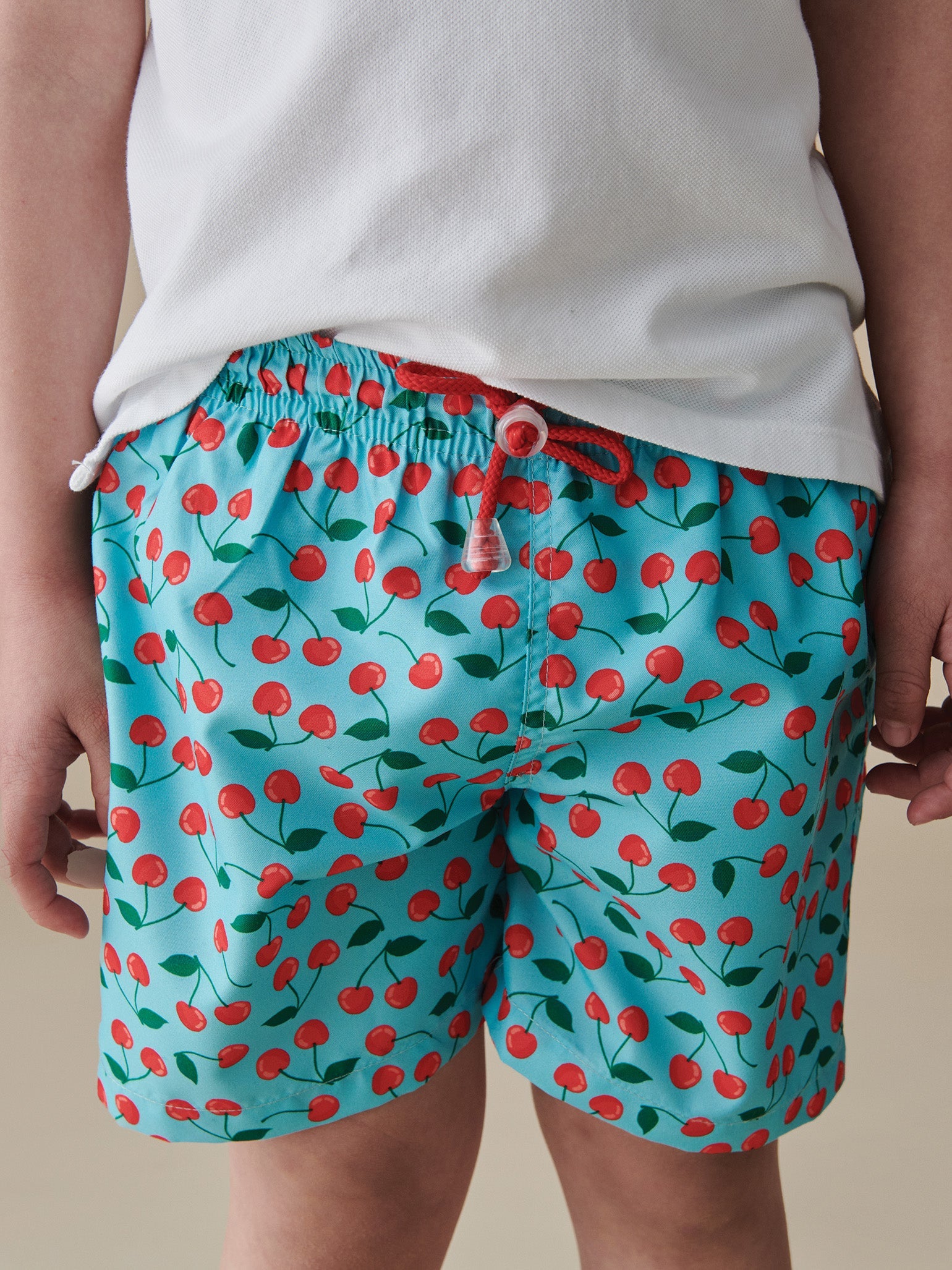 Red Cherry Bravo Boy Swim Shorts