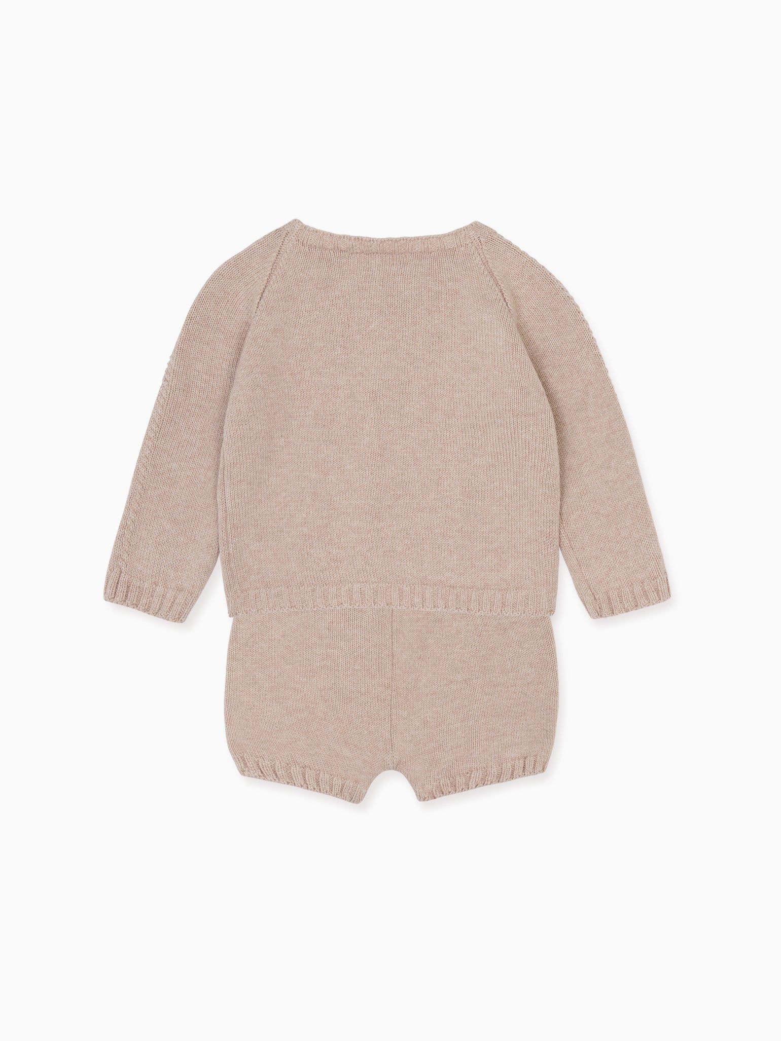 Taupe Brea Cotton Baby Knitted Set