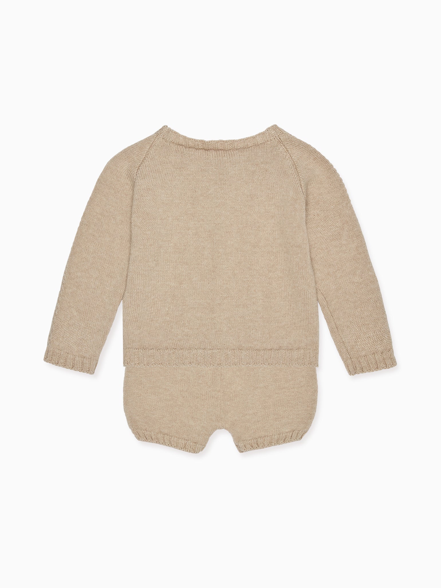 Taupe Brea Cotton Baby Knitted Set