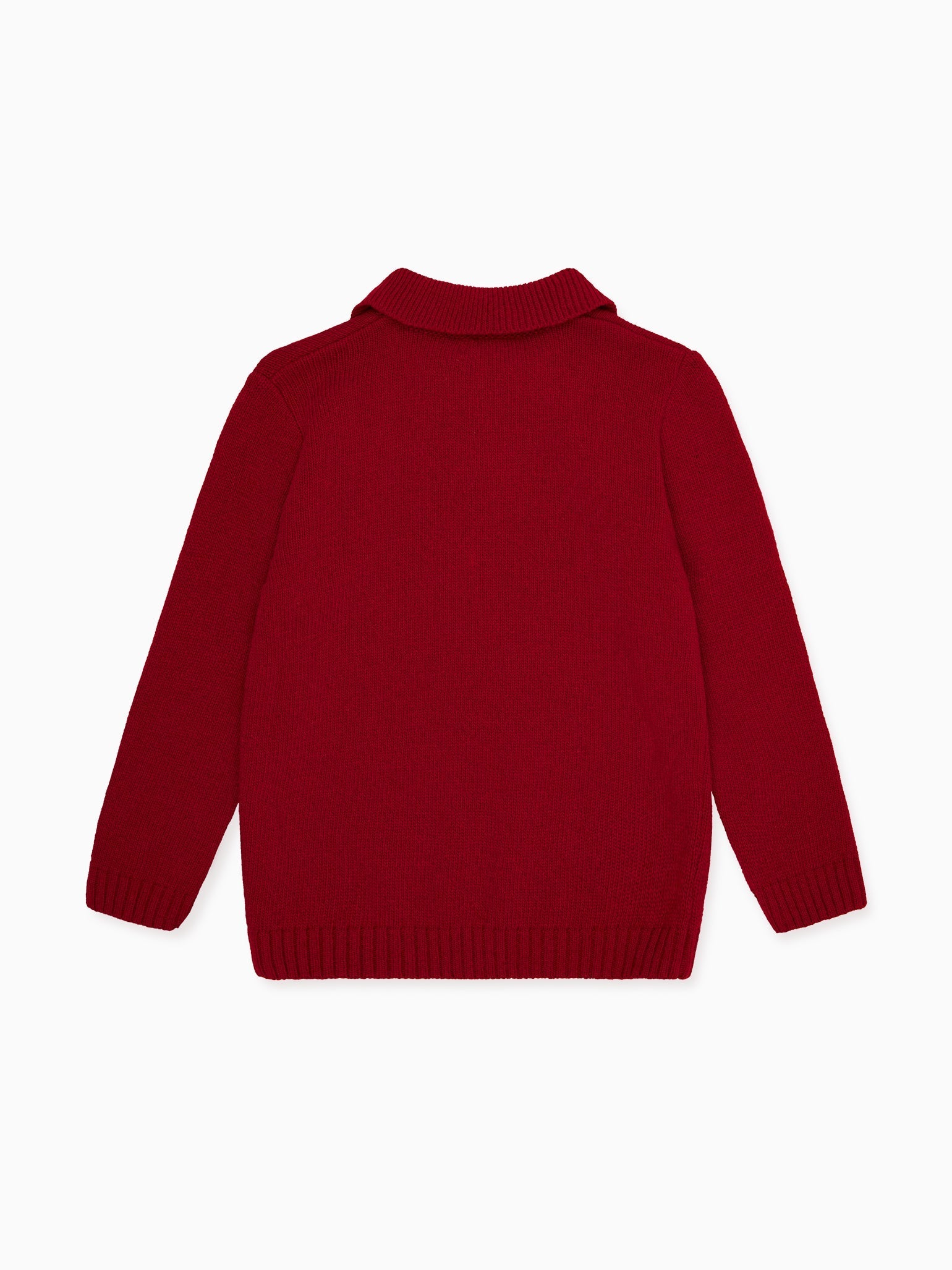 Burgundy Brio Merino Boy Sweater