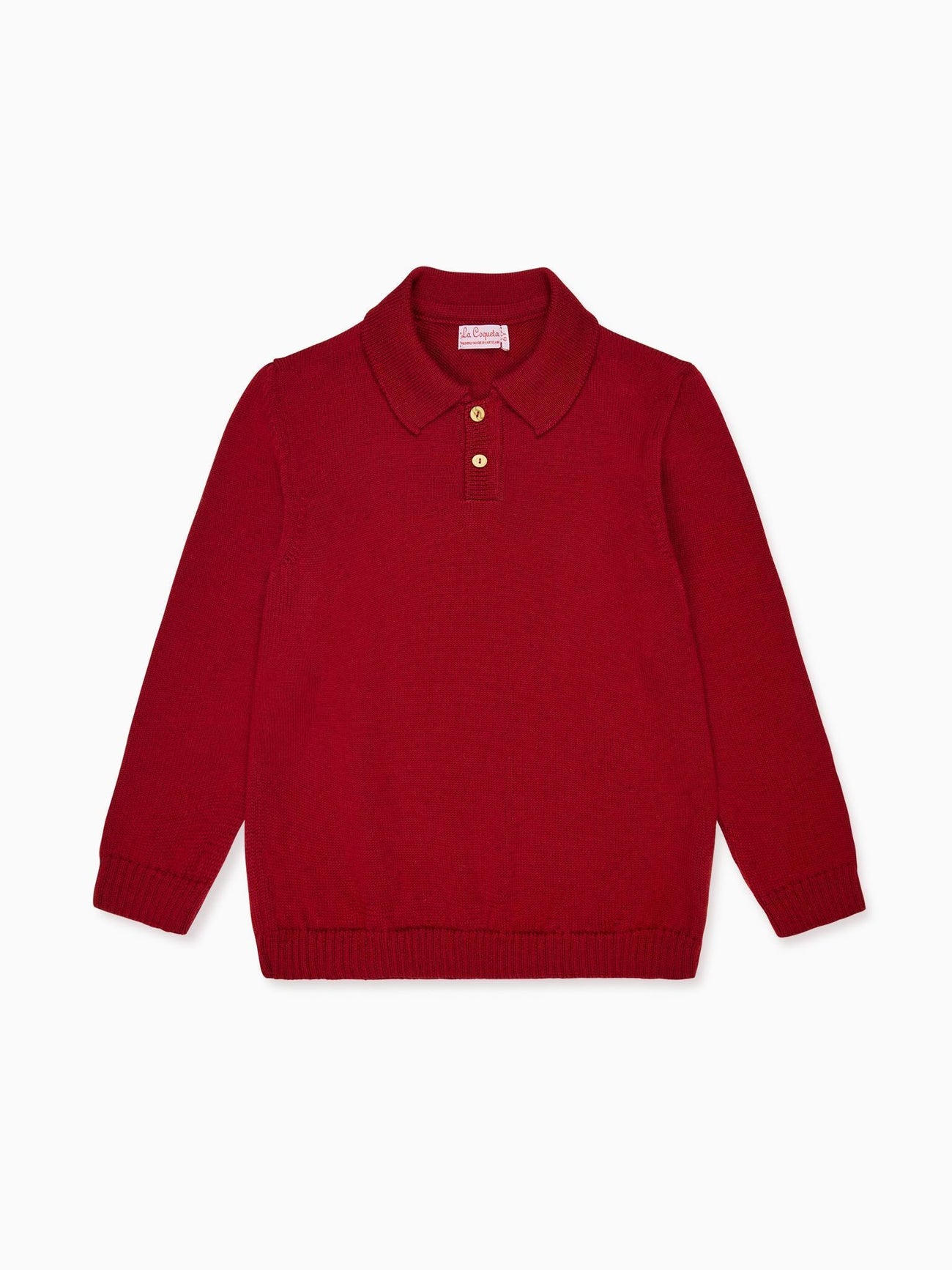 Burgundy Brio Merino Boy Jumper